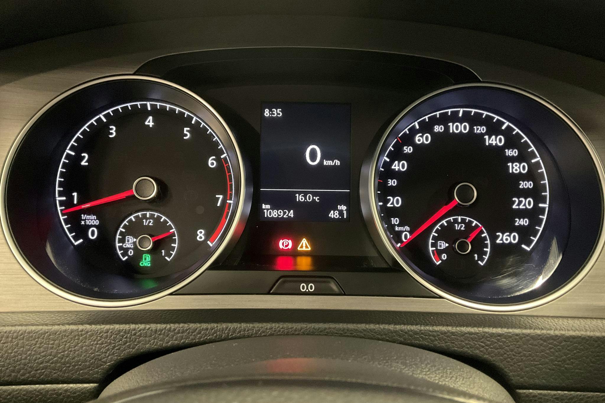 VW Golf VII 1.4 TGI BlueMotion Sportscombi (110hk) - 108 920 km - Manual - white - 2017