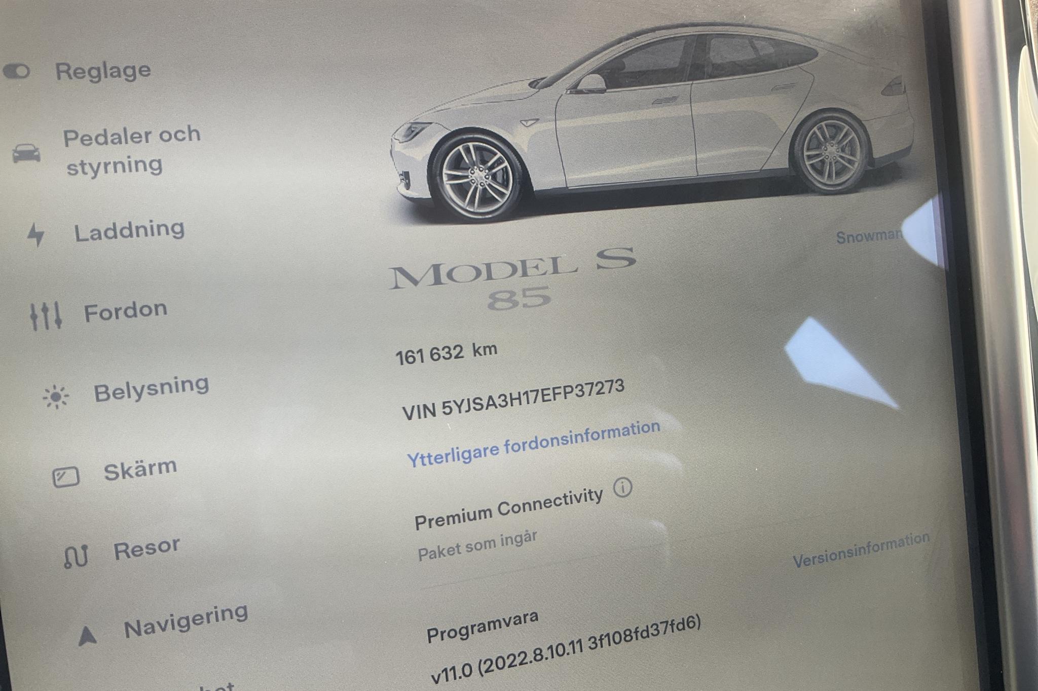 Tesla Model S 85 - 16 164 mil - Automat - vit - 2014