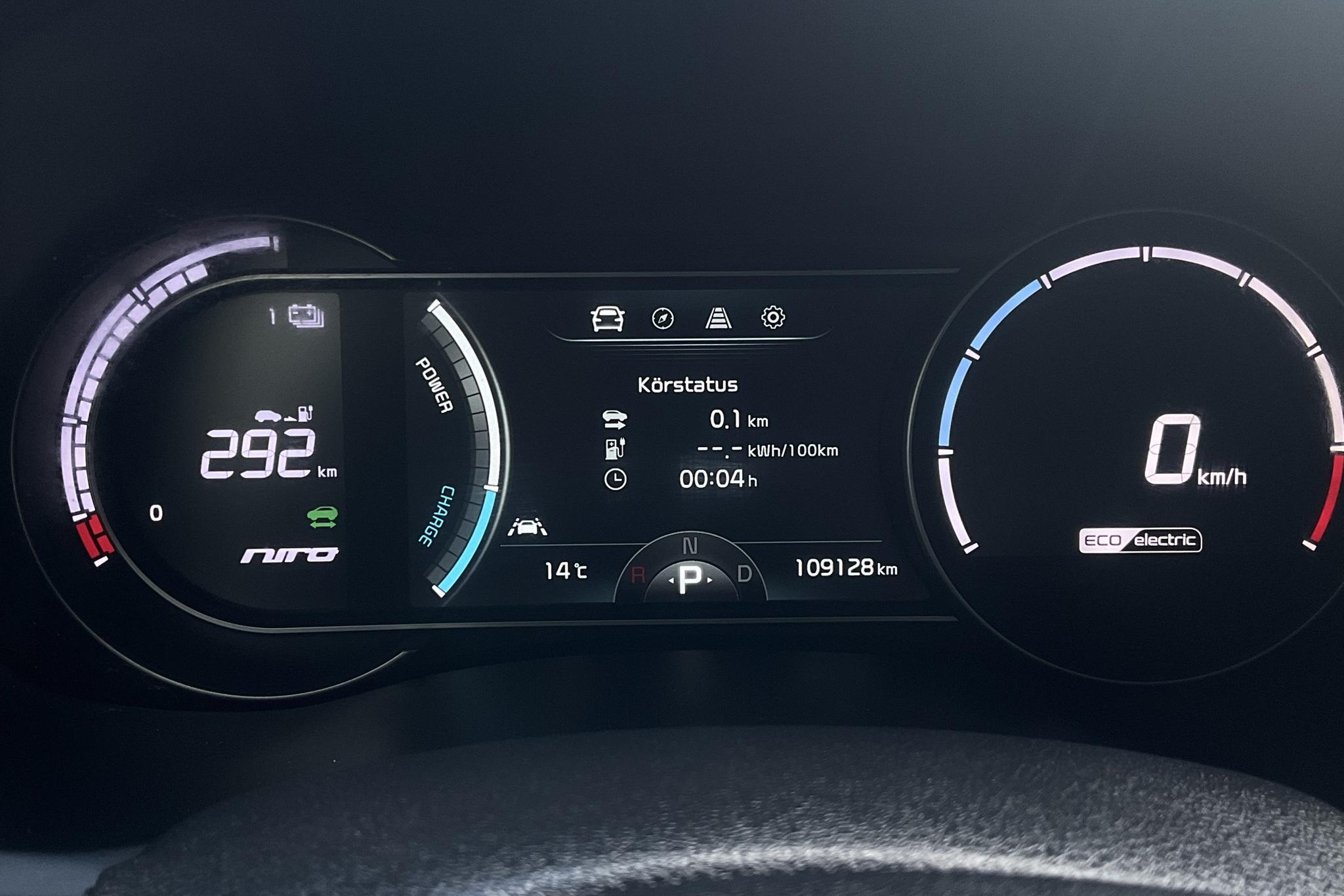 KIA Niro EV 64 kWh (204hk) - 109 120 km - Automatic - black - 2019