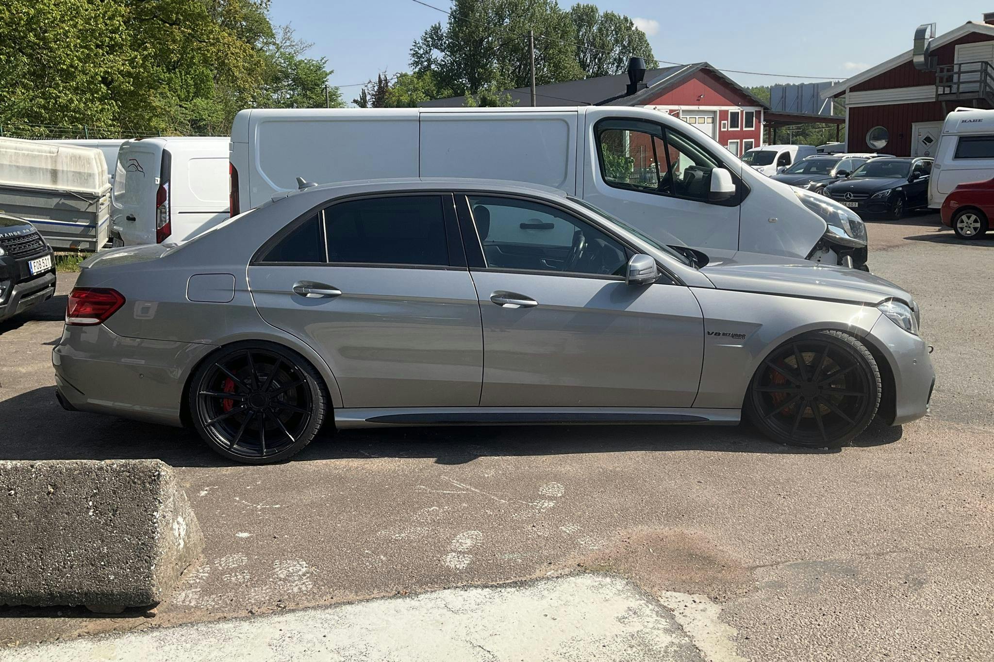 Mercedes E 63 AMG S 4Matic W212 (585hk)  REPOBJEKT - 121 920 km - Automatic - gray - 2014