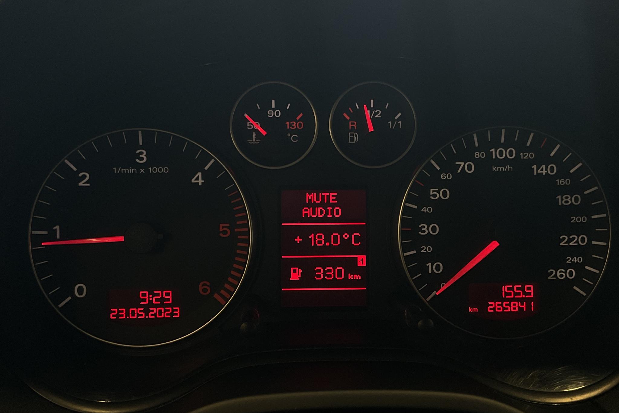 Audi A3 2.0 TDI Sportback quattro (140hk) - 265 840 km - Manual - Light Blue - 2007