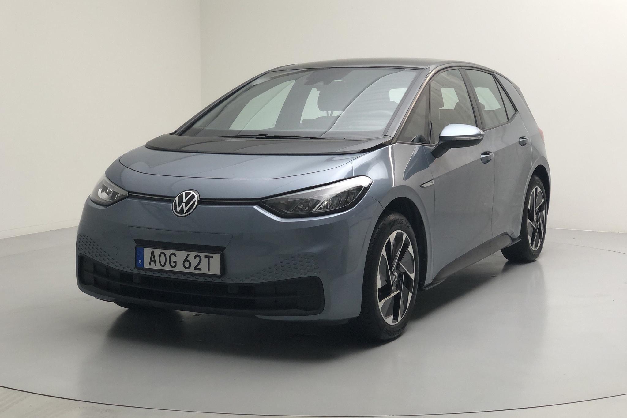 VW ID.3 58kWh (204hk) - 3 618 mil - Automat - blå - 2021