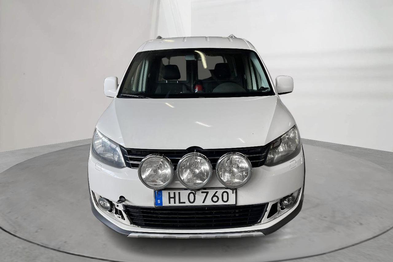 VW Caddy 2.0 TDI Skåp 4-motion (140hk) - 22 177 mil - Automat - vit - 2014