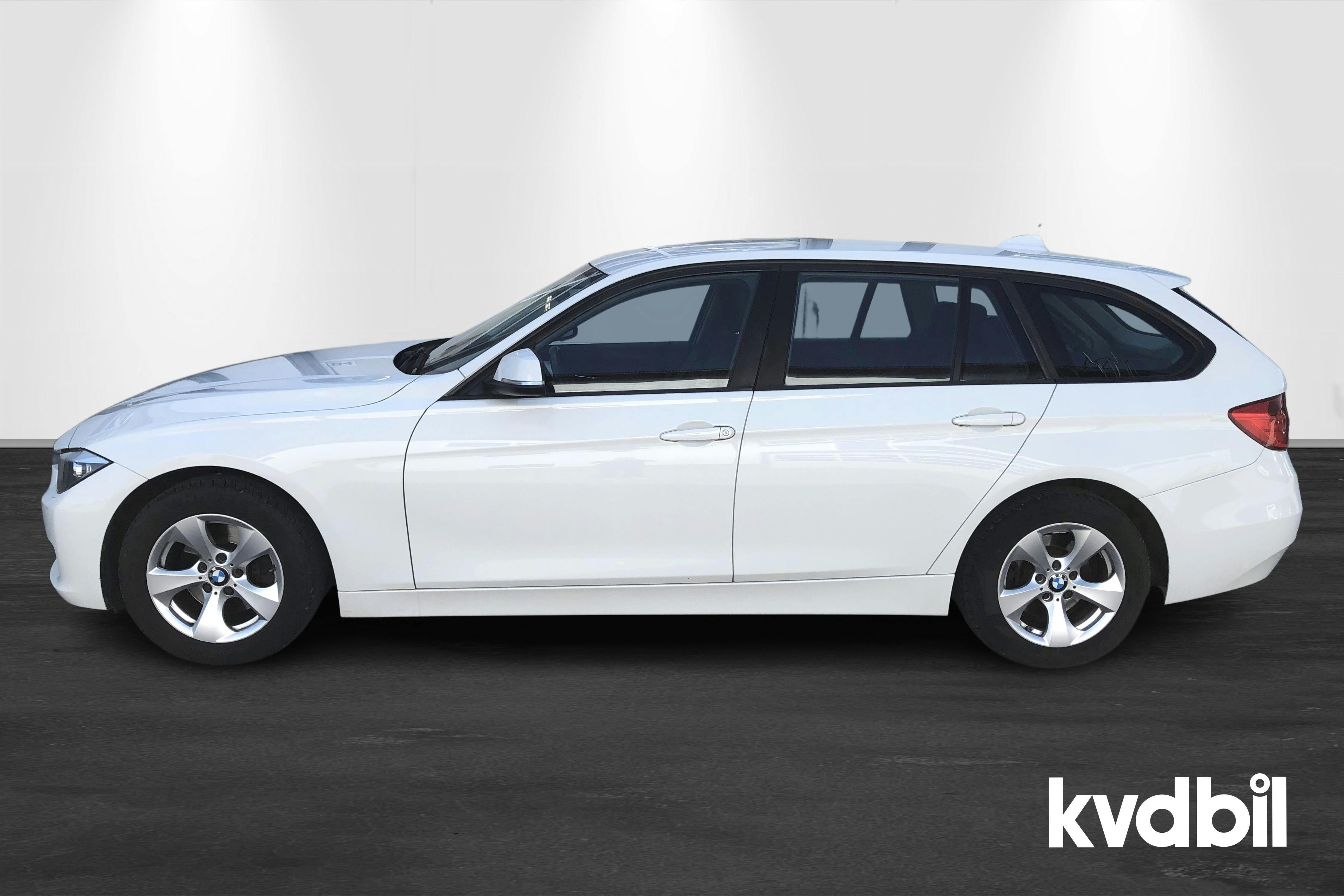 BMW 320d Touring, F31 (184hk) - 86 280 km - Automatic - white - 2015