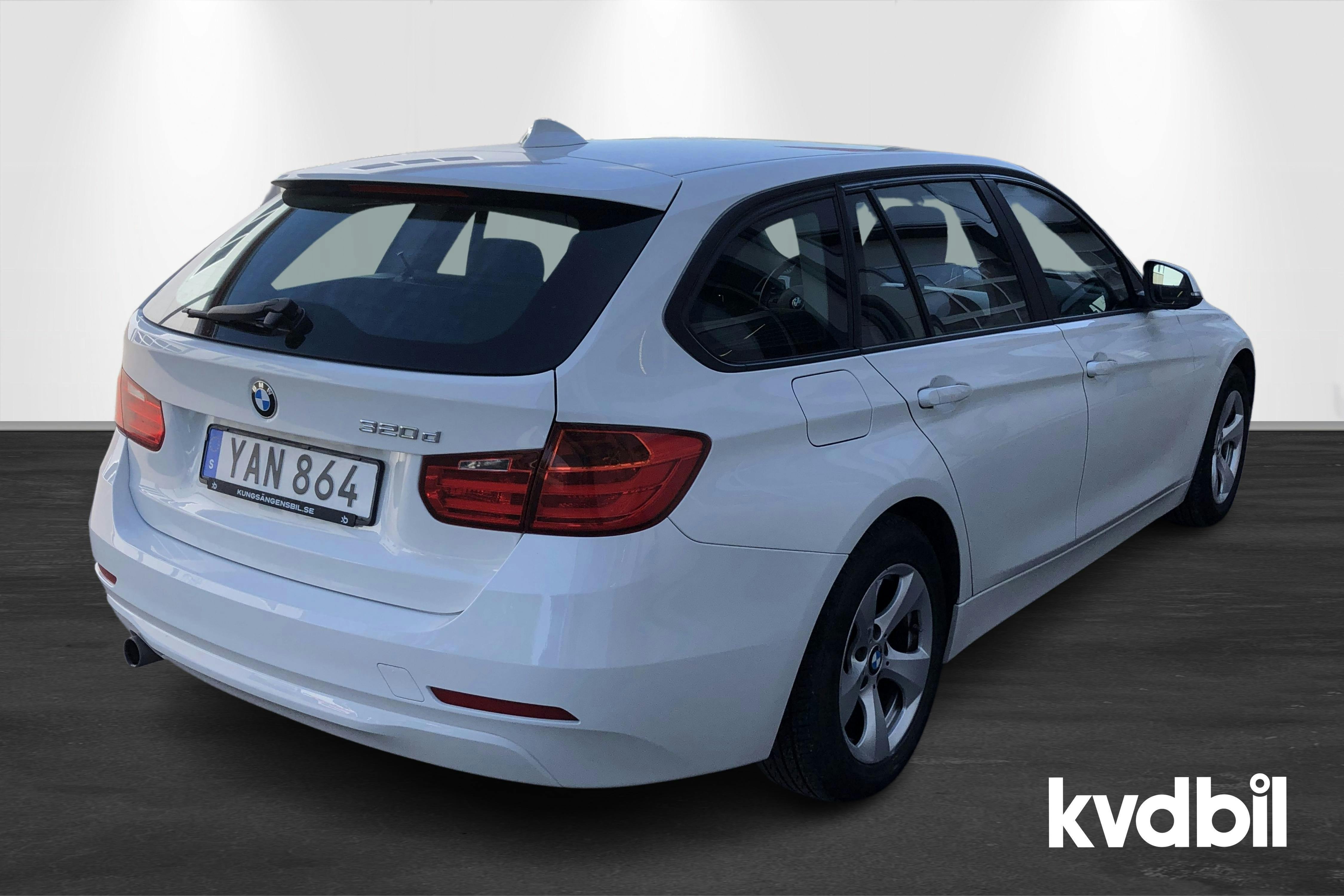 BMW 320d Touring, F31 (184hk) - 86 280 km - Automatic - white - 2015