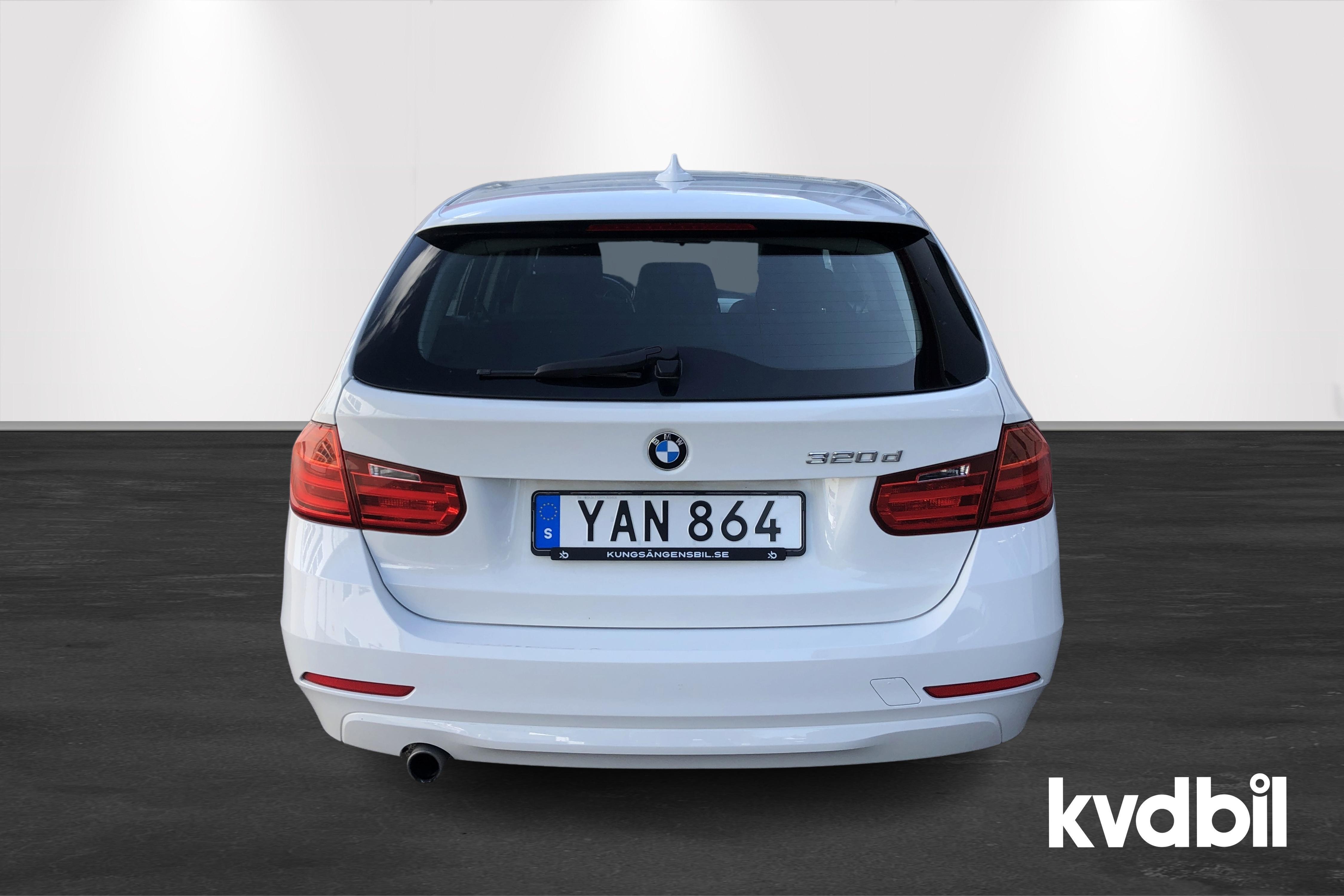 BMW 320d Touring, F31 (184hk) - 86 280 km - Automatic - white - 2015