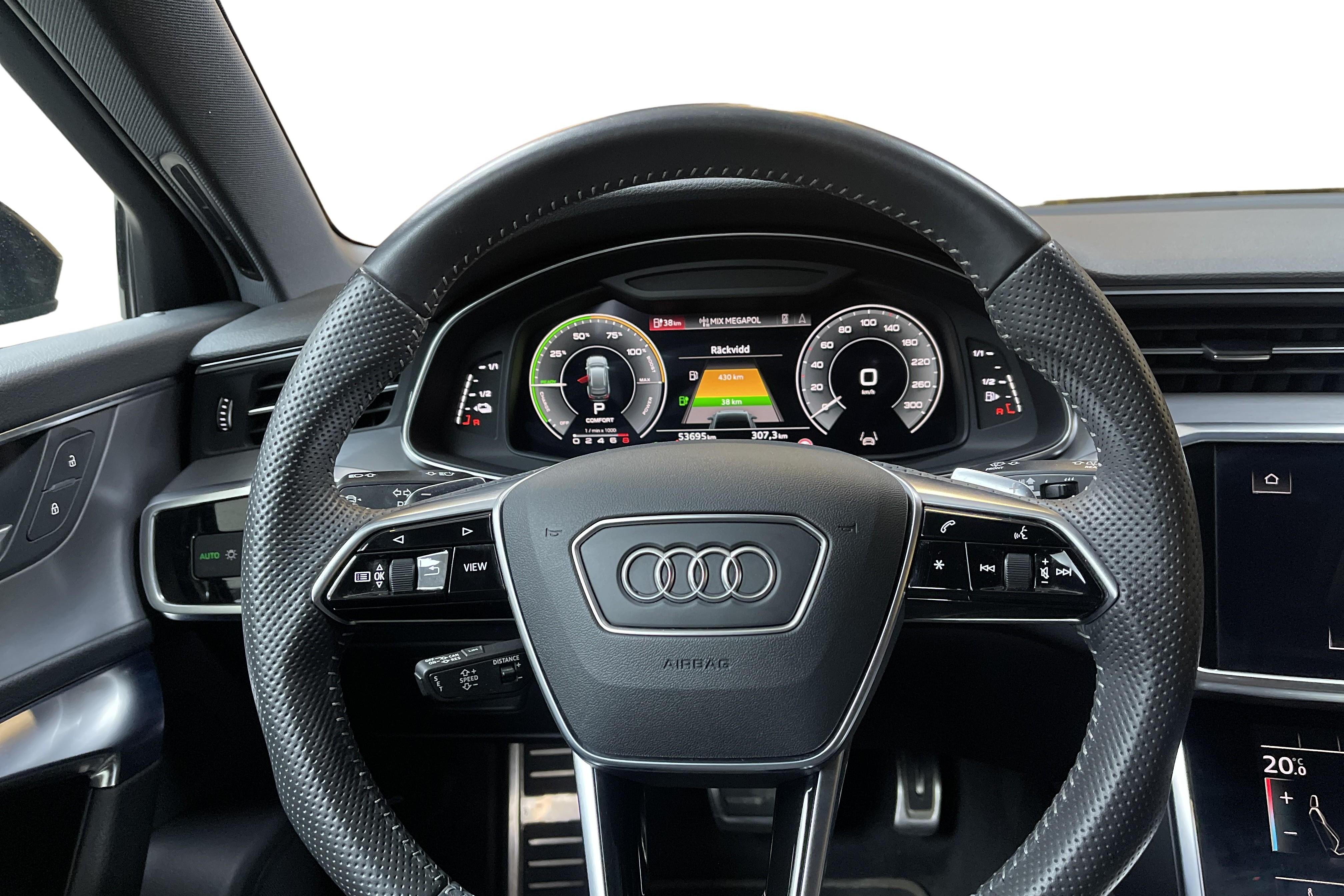 Audi A6 Avant 55 TFSI e quattro (367hk) - 53 700 km - Automatic - black - 2021