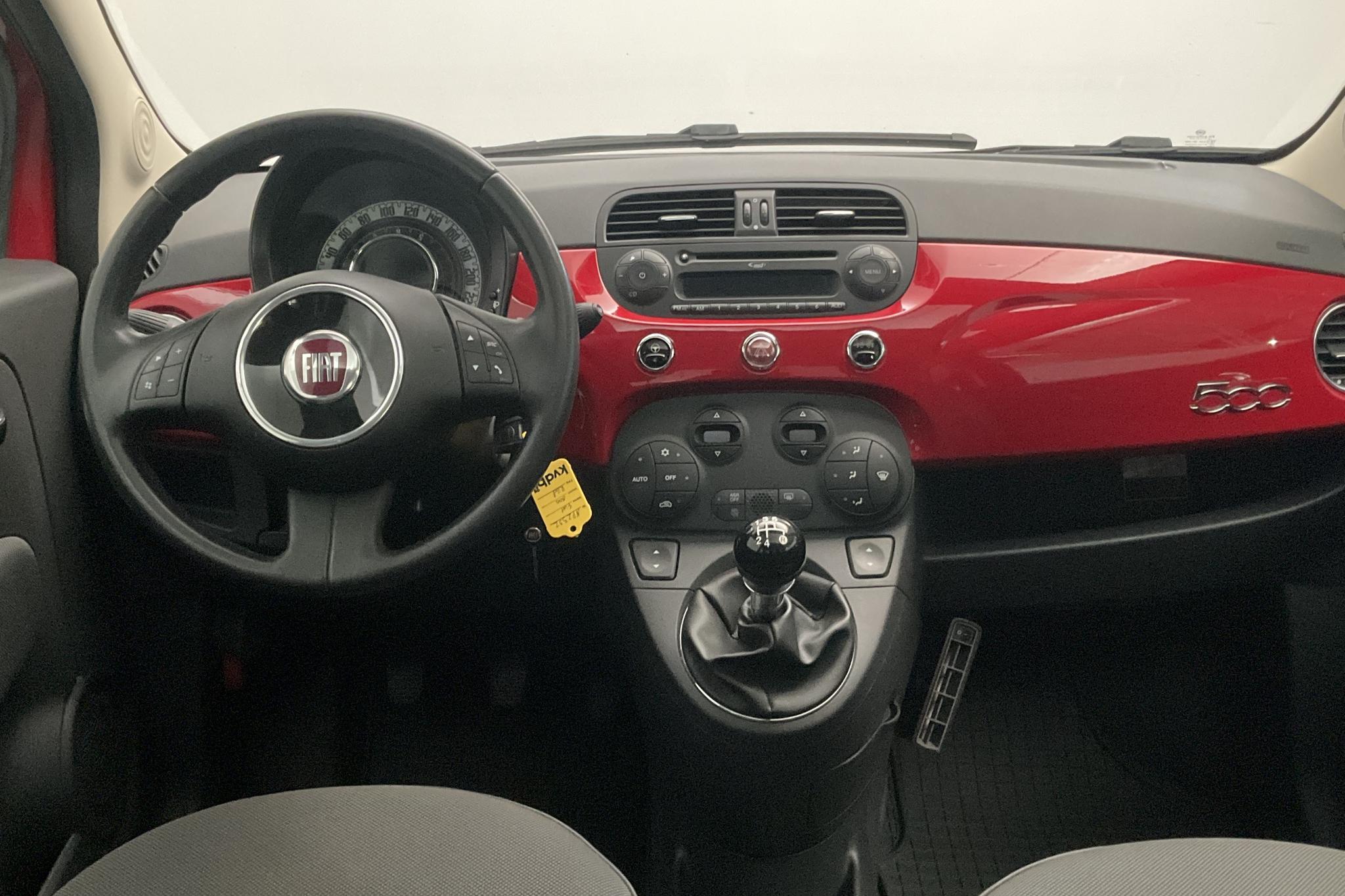 Fiat 500 1.2 (69hk) - 132 130 km - Manual - red - 2013