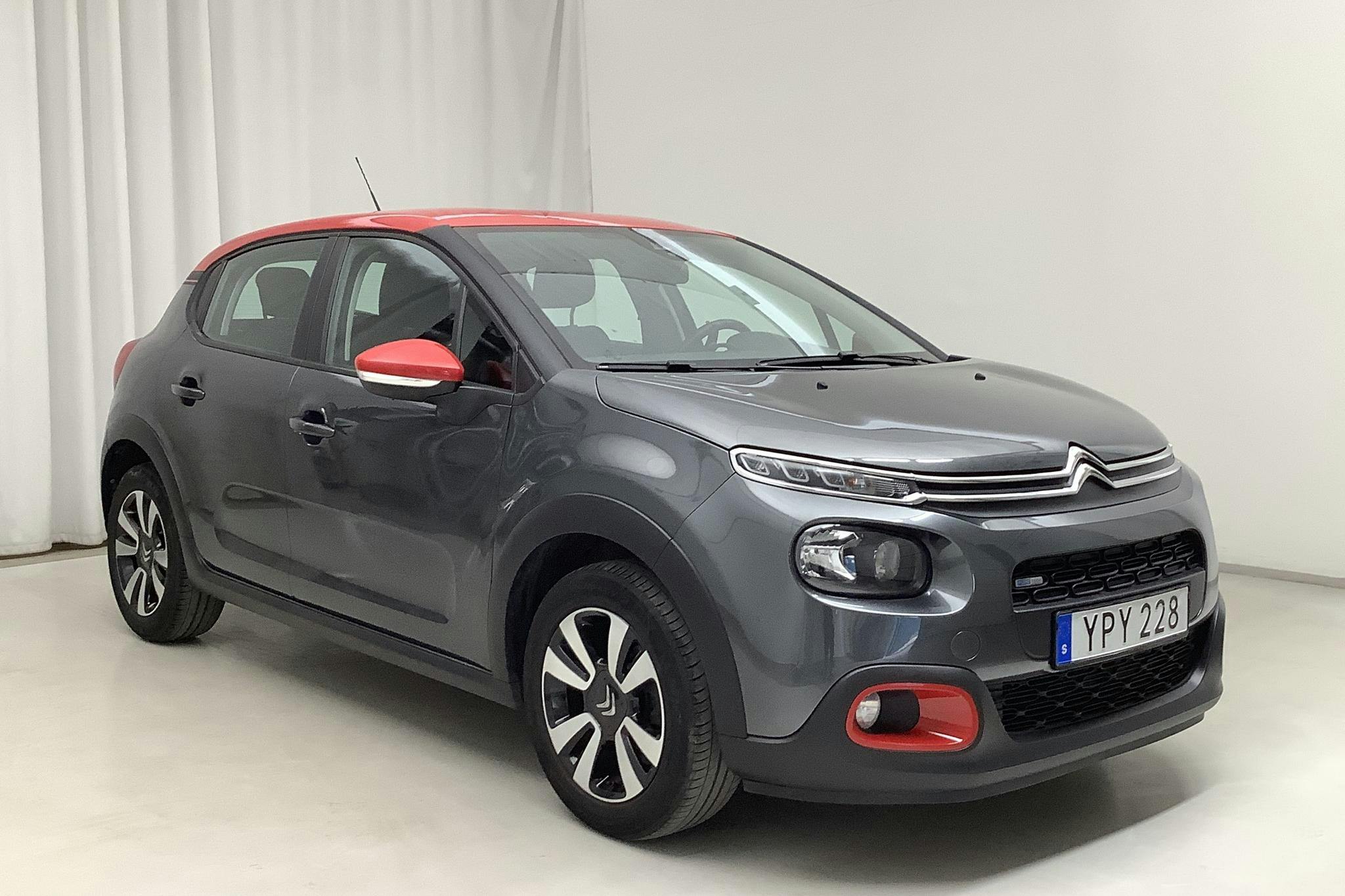 Citroen C3 PureTech (82hk) - 56 470 km - Manual - gray - 2018
