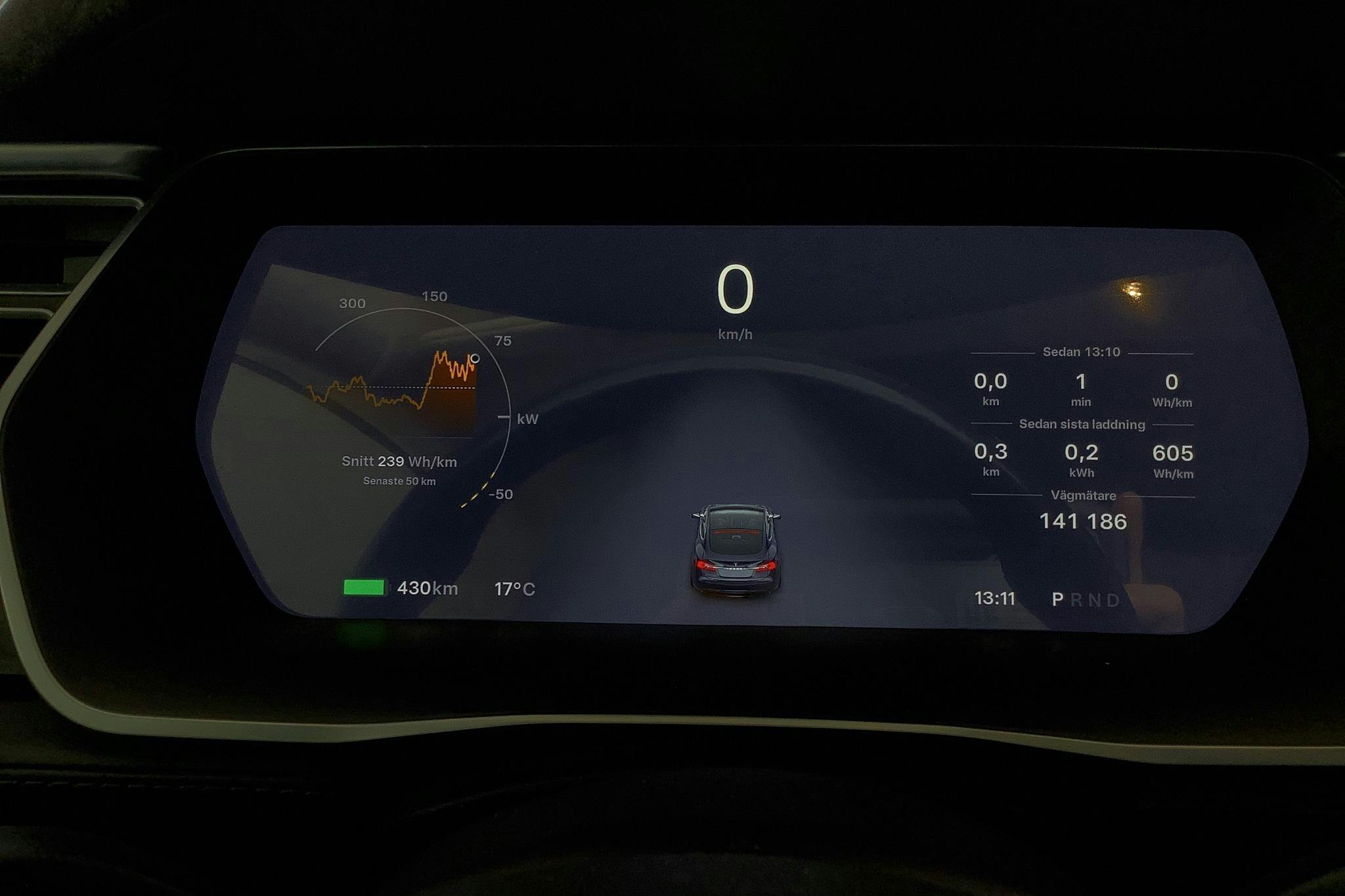 Tesla Model S 85D - 14 119 mil - Automat - grå - 2015