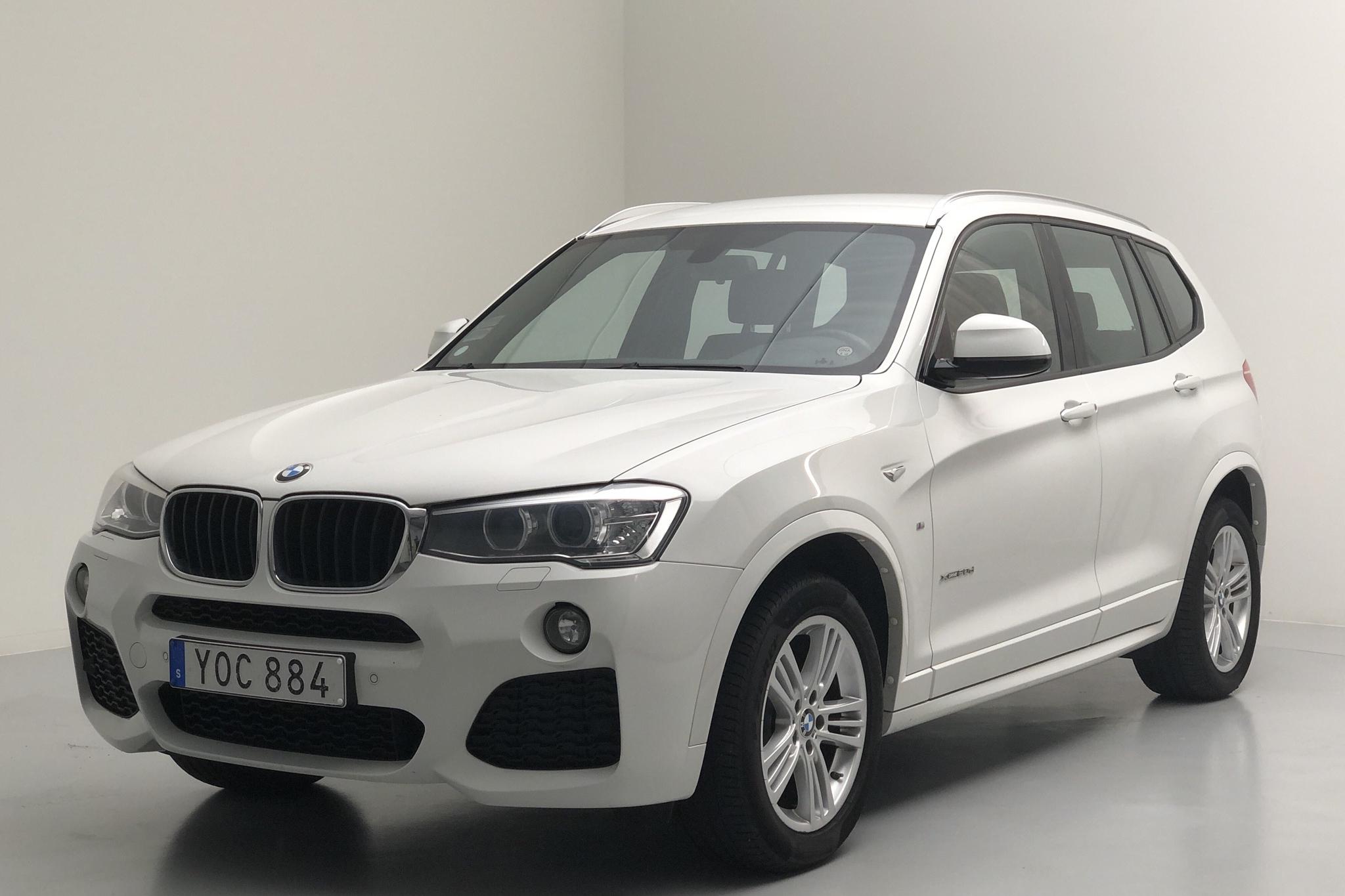 BMW X3 xDrive20d, F25 (190hk) - 135 140 km - Automatic - white - 2017