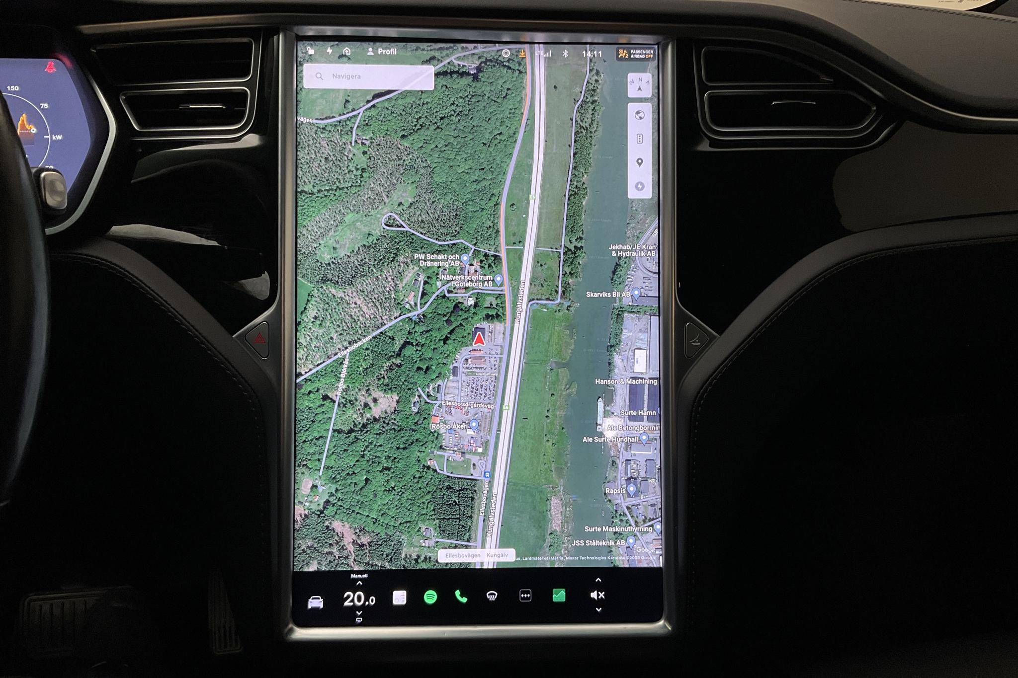Tesla Model X 100D - 20 195 mil - Automat - grå - 2018