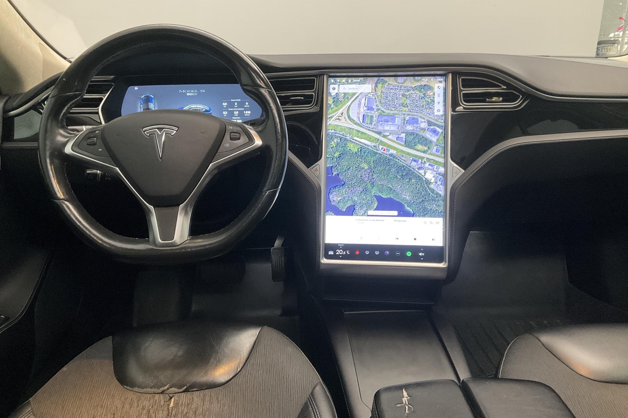 Tesla Model S 90D (428hk) - 360 180 km - Automatic - blue - 2016
