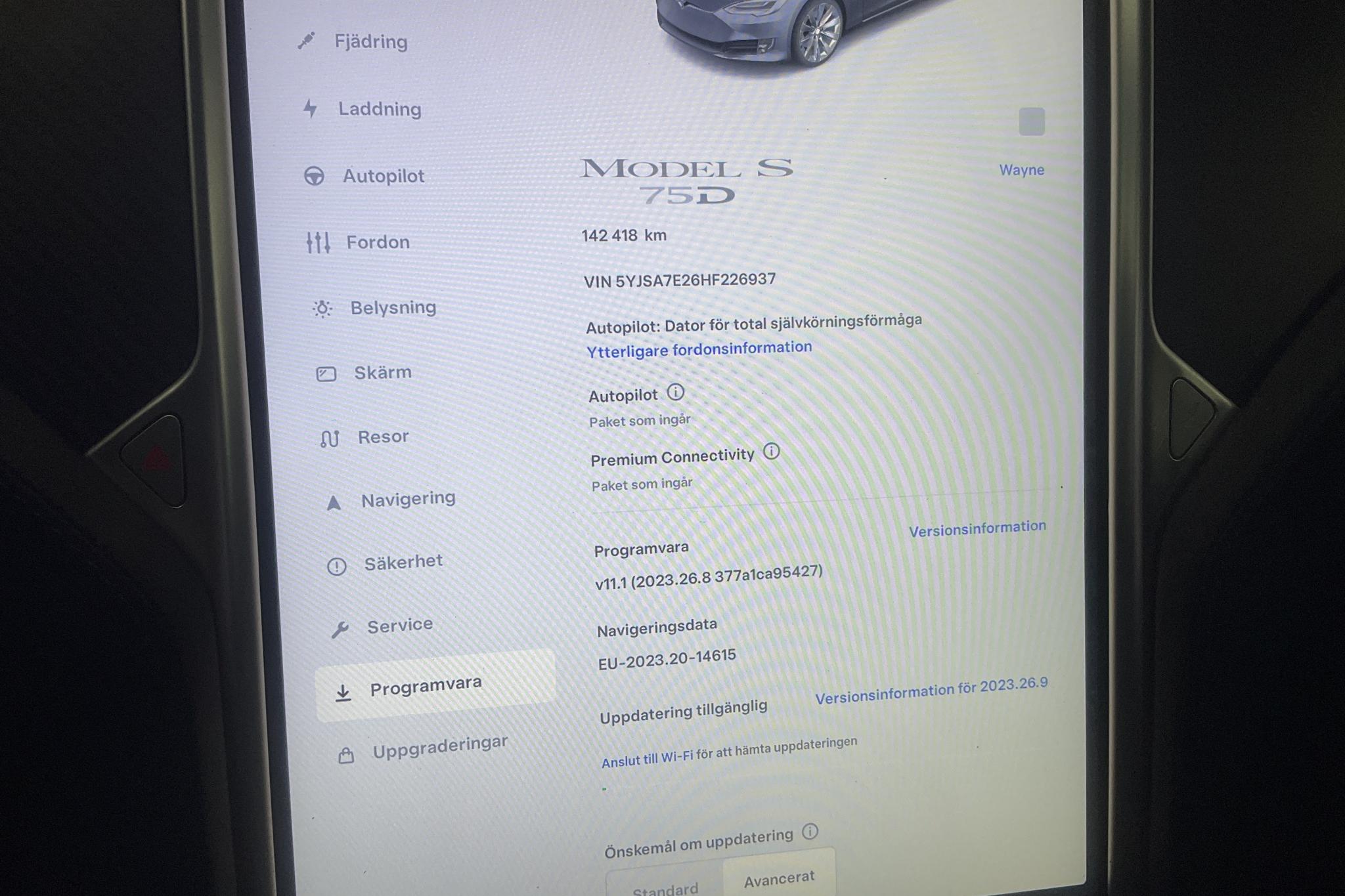 Tesla Model S 75D - 142 420 km - Automatic - gray - 2017