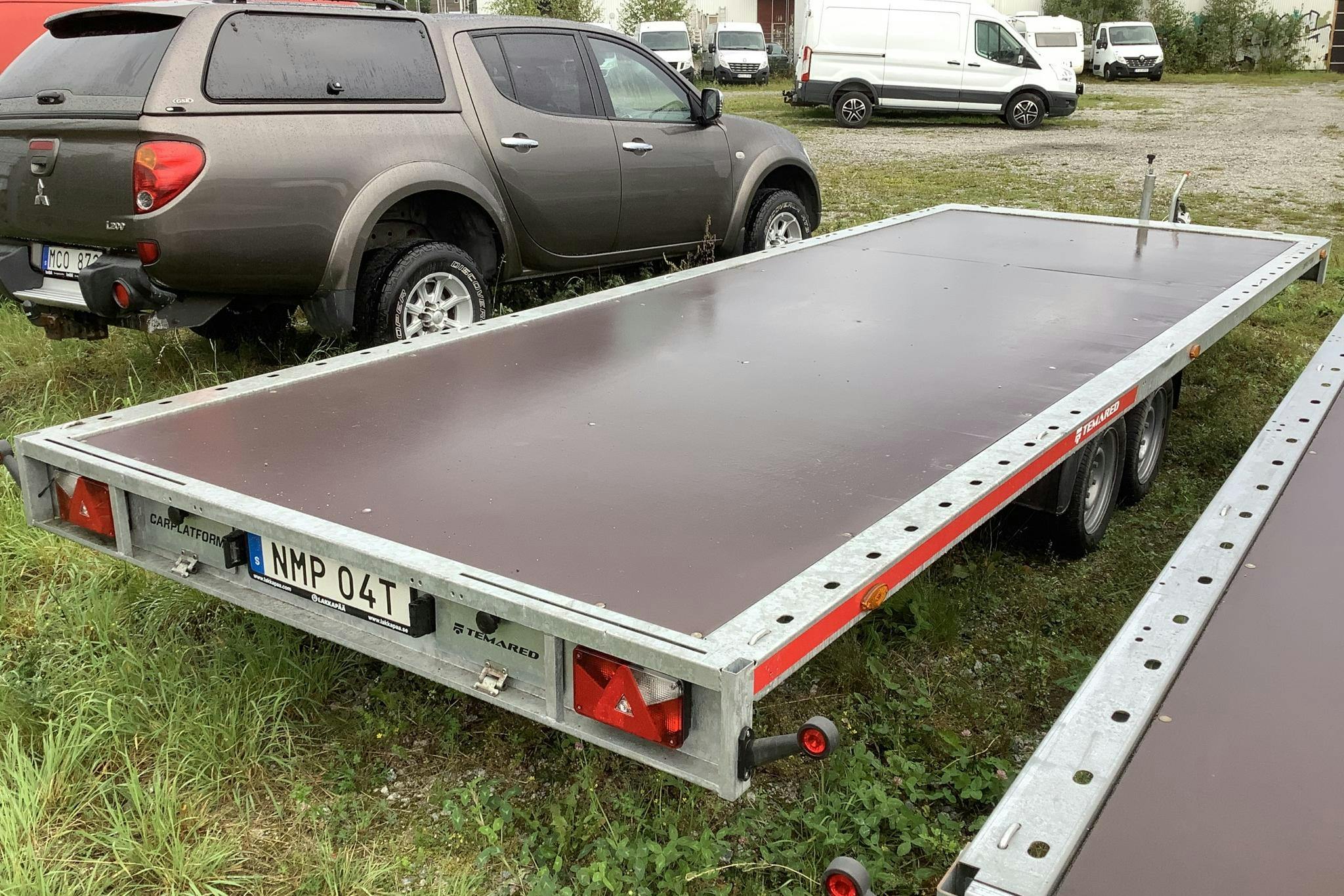 TEMARED CARPLATFORM 6021S NEW 3.5T Fordons/Maskintrailer - 0 km - silver - 2021