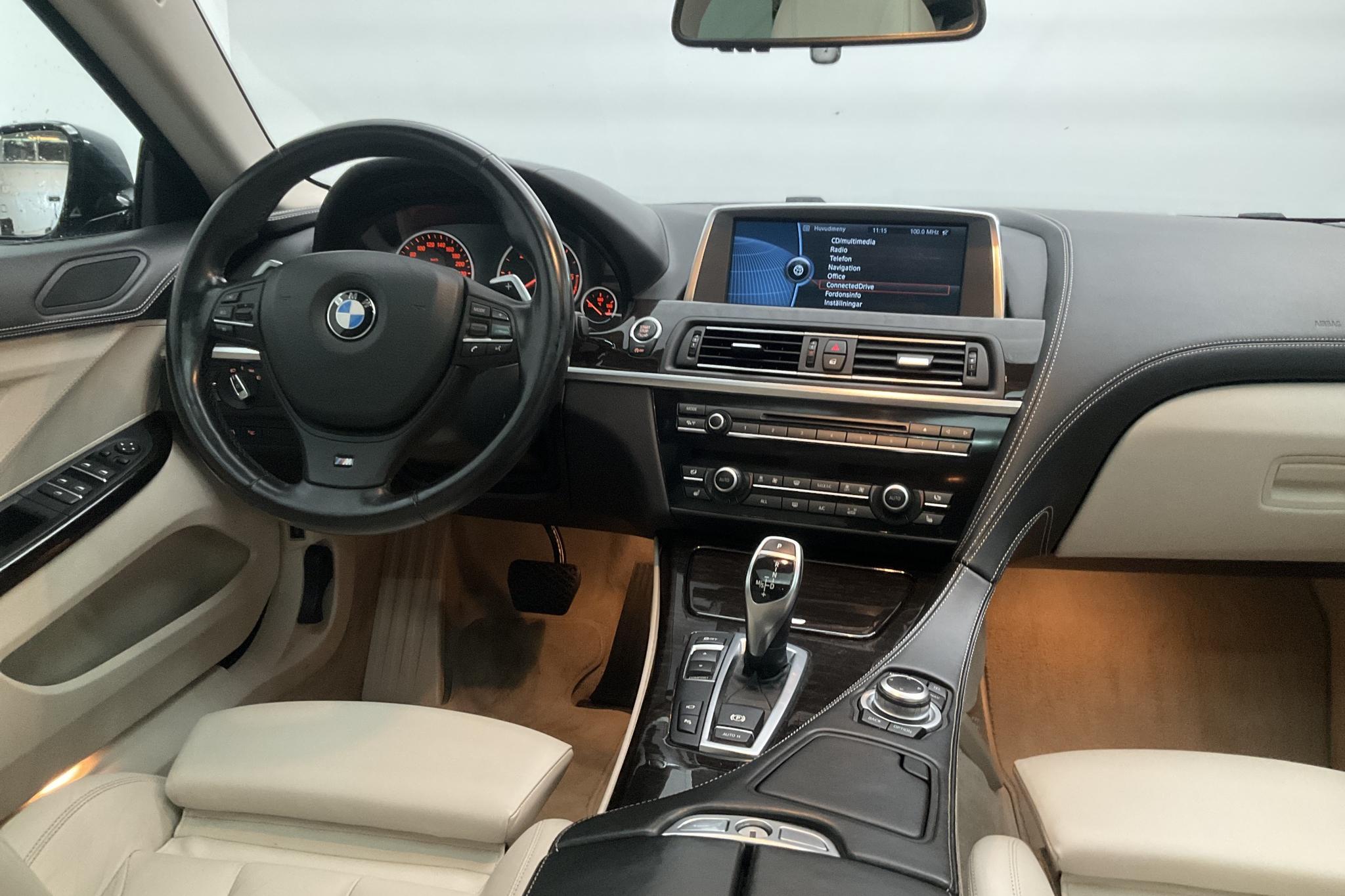 BMW 640d Gran Coupé, F06 (313hk) - 123 410 km - Automatic - black - 2013
