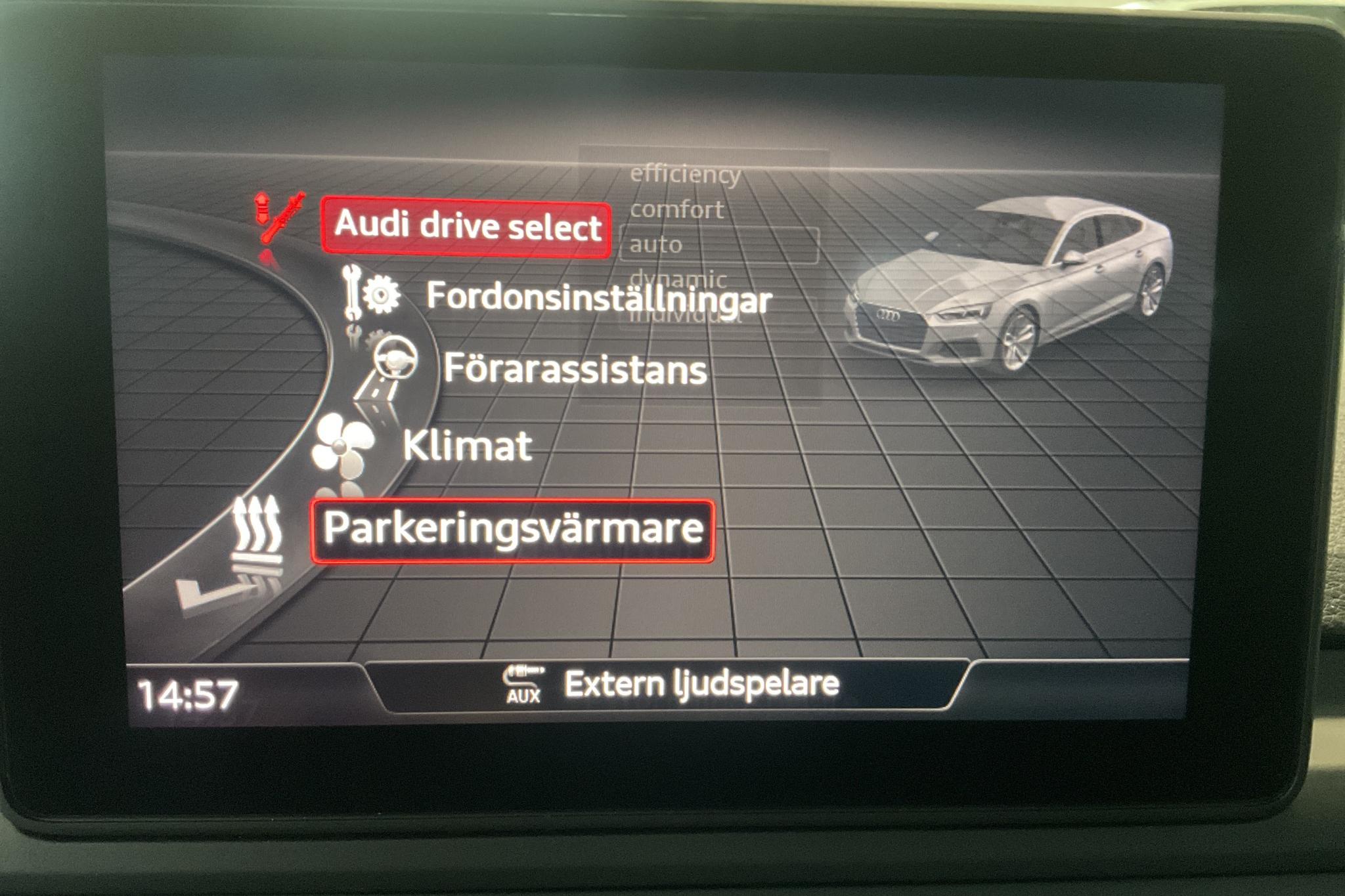Audi A5 Sportback 45 TFSI quattro (245hk) - 100 480 km - Automatic - black - 2019