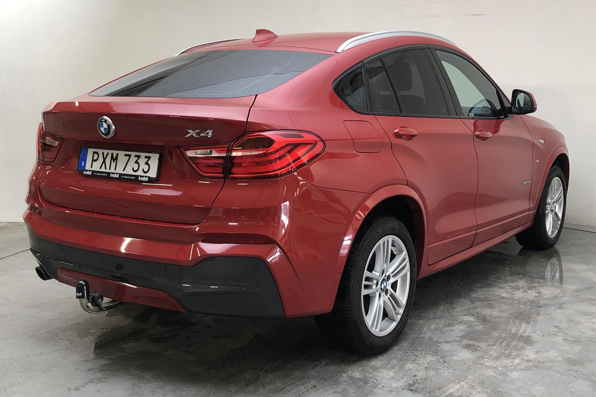 BMW X4 xDrive 20d, F26 (190hk) - 6 521 mil - Automat - röd - 2018