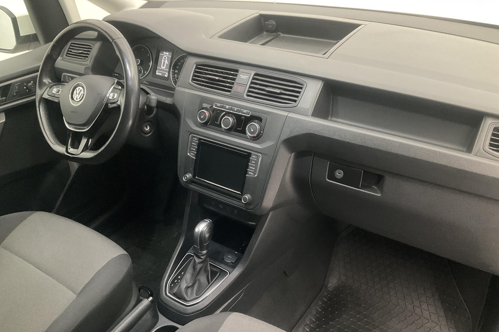 VW Caddy 2.0 TDI Skåp (102hk) - 10 373 mil - Automat - vit - 2020