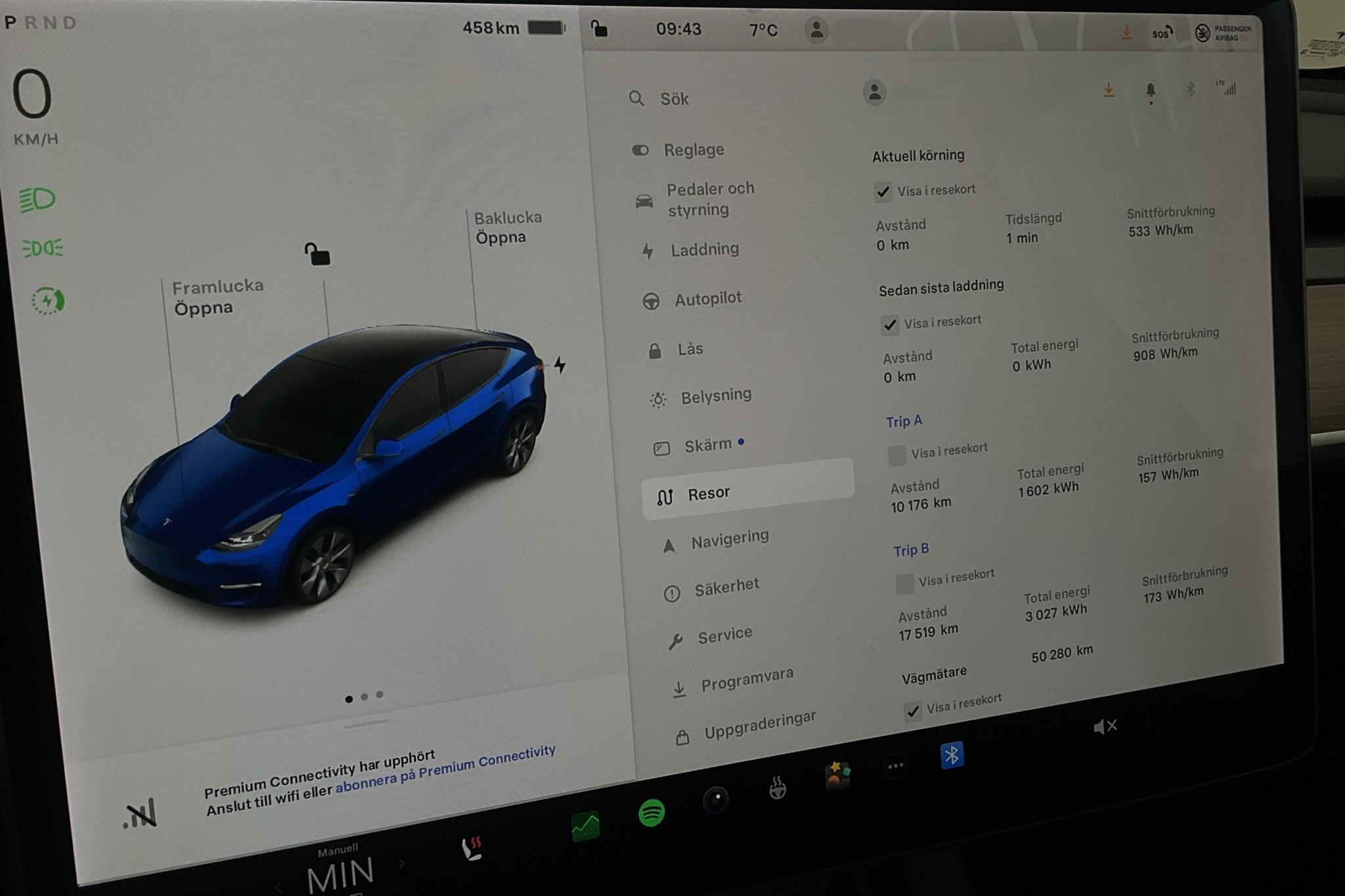Tesla Model Y Long Range Dual Motor AWD - 5 028 mil - Automat - blå - 2021