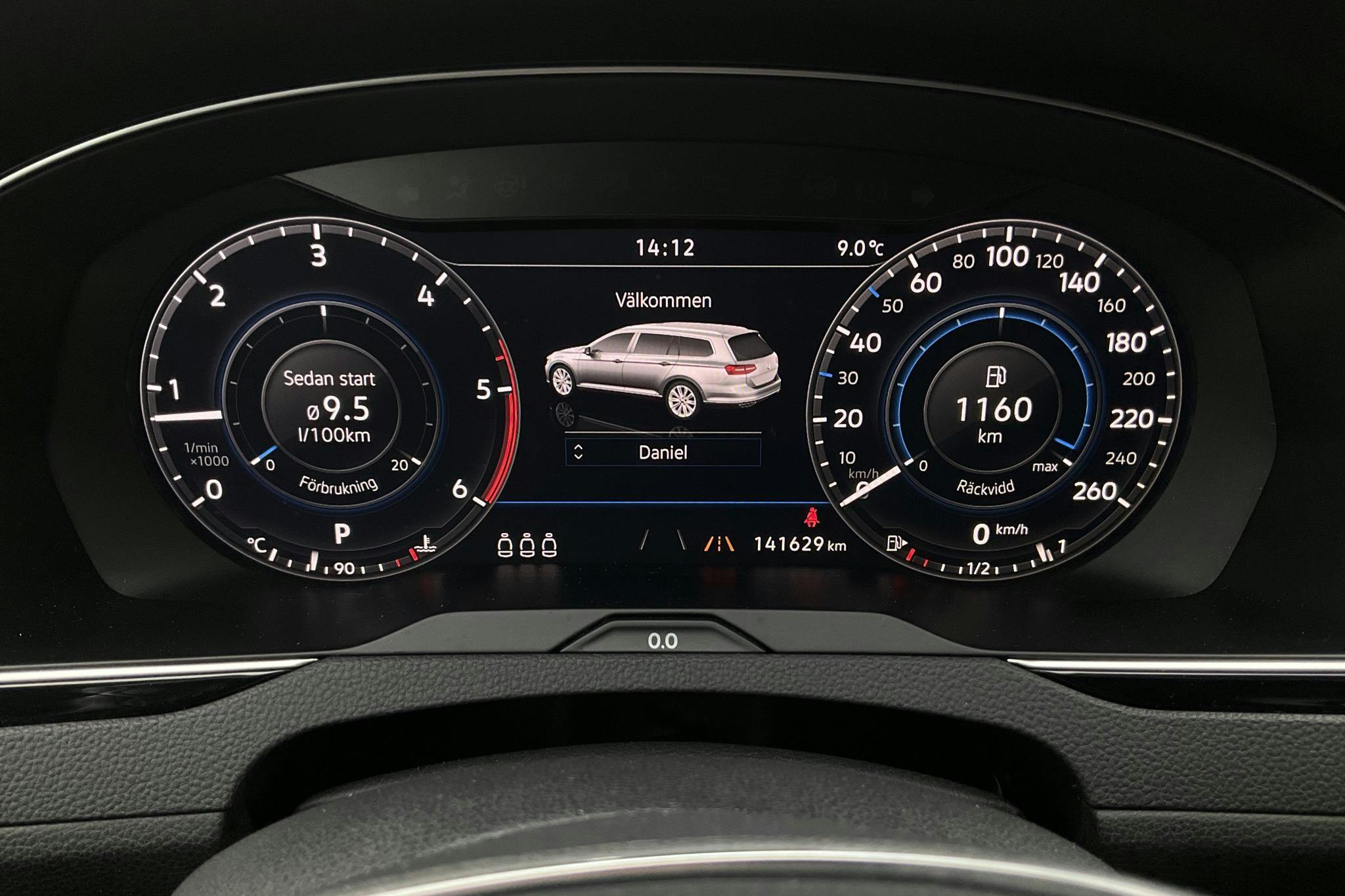 VW Passat 2.0 TDI Sportscombi (190hk) - 141 620 km - Automatic - Dark Grey - 2019