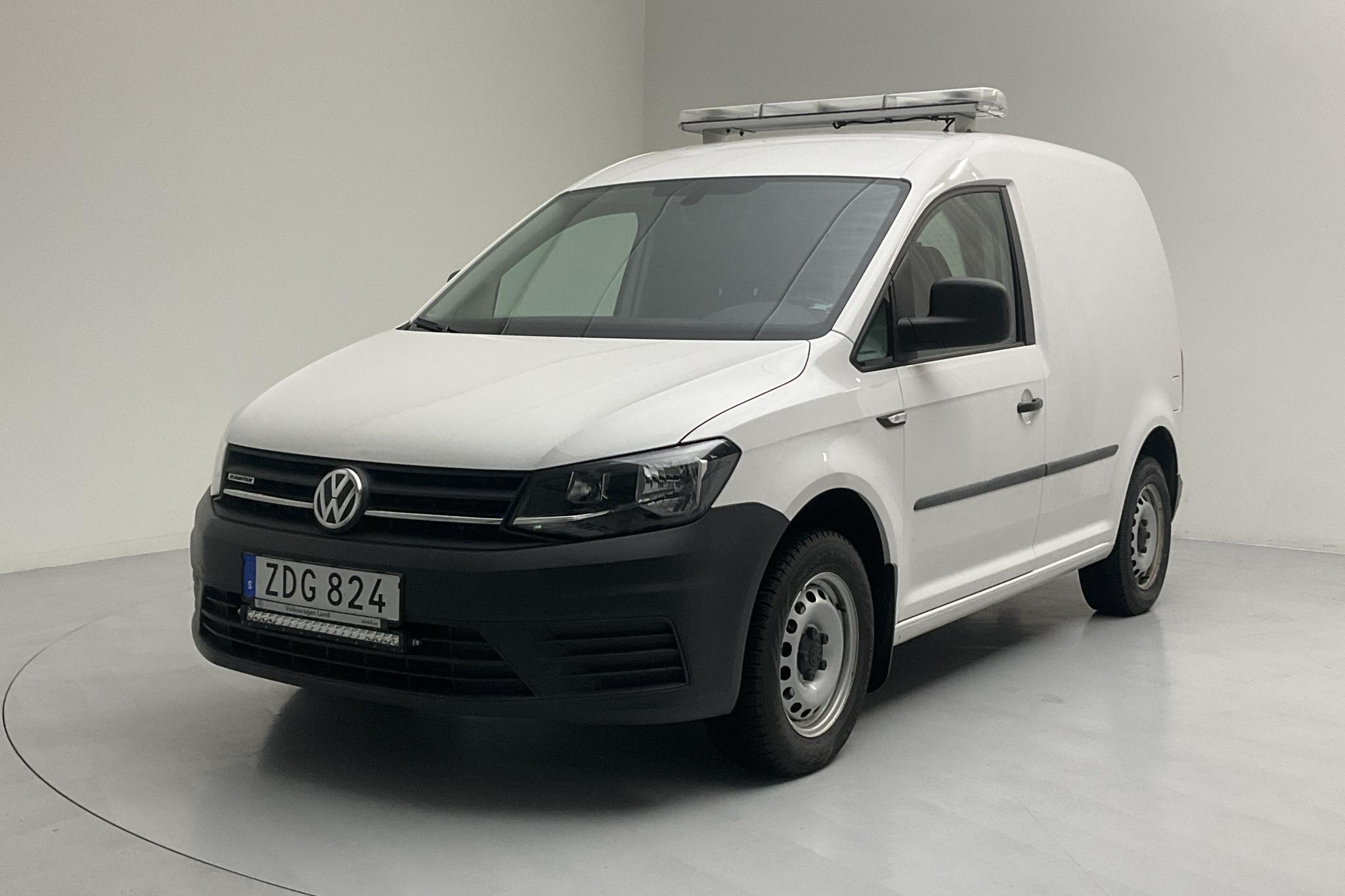 VW Caddy Skåp 1.4 TGI (110hk) - 21 800 km - Automatic - white - 2018