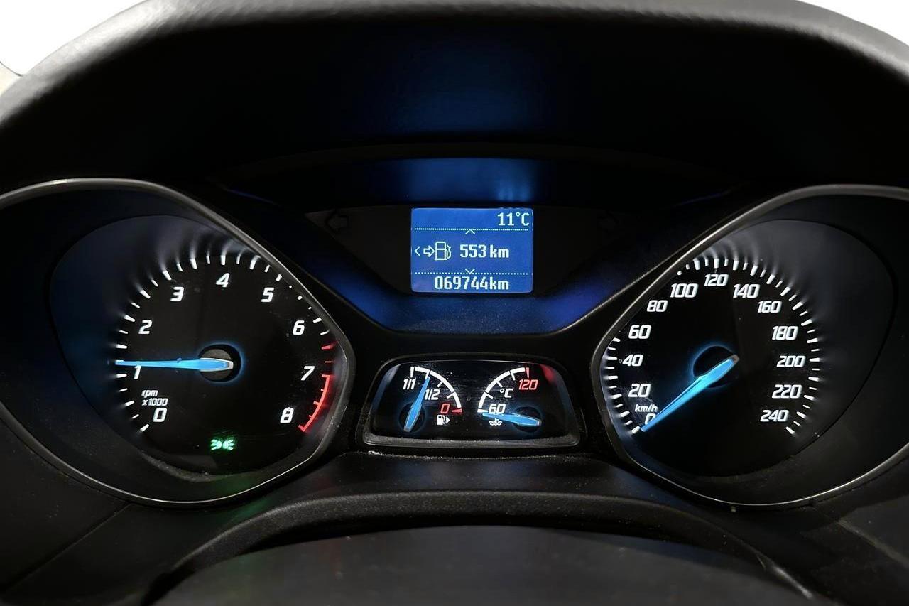 Ford Focus 1.6 Flexifuel Kombi (150hk) - 6 974 mil - Manuell - grå - 2014