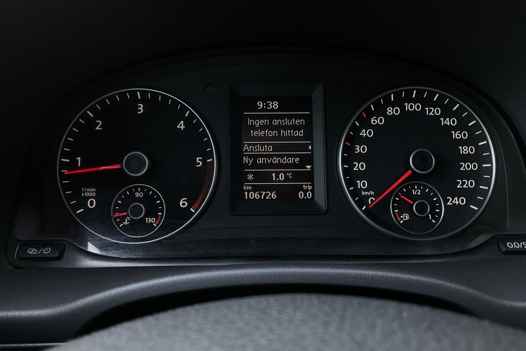 VW Caddy 1.6 TDI Skåp (75hk) - 10 672 mil - Manuell - vit - 2015
