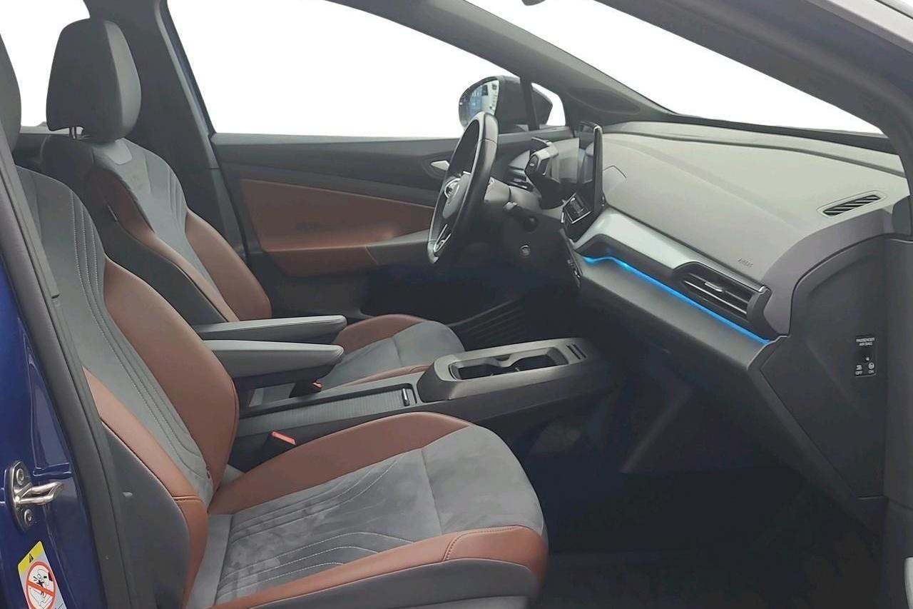 VW ID.4 77kWh (204hk) - 6 472 mil - Automat - blå - 2021