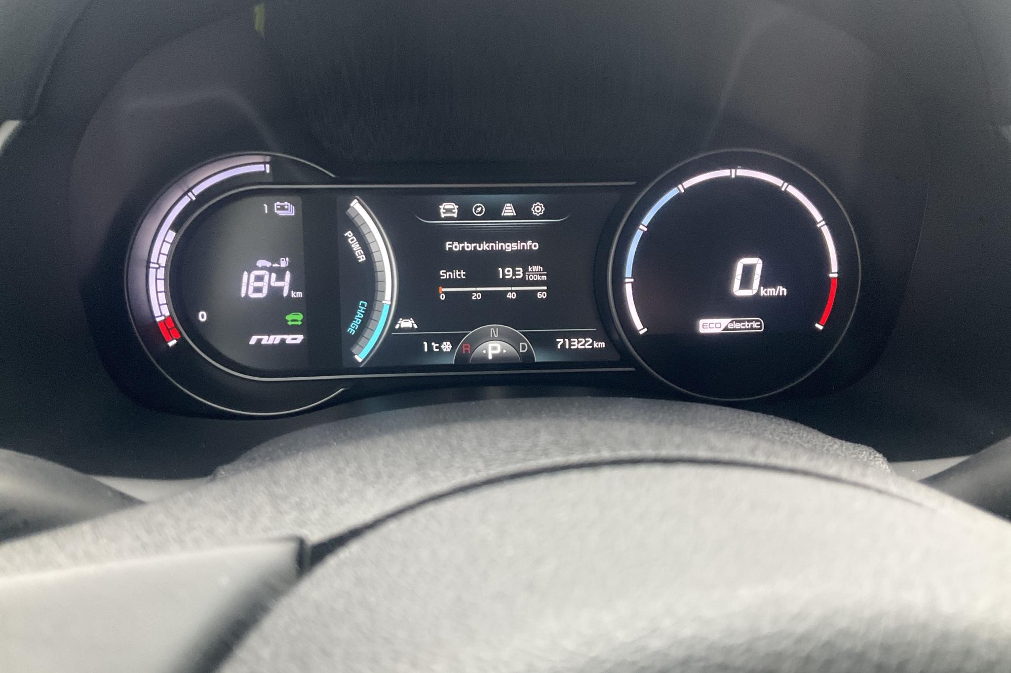 KIA Niro EV 64 kWh (204hk) - 7 133 mil - Automat - grå - 2019
