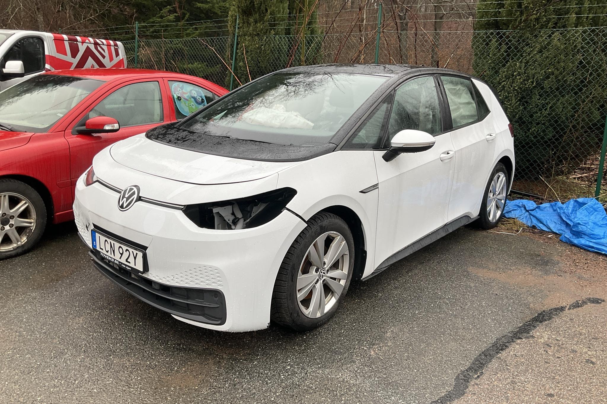 VW ID.3 58kWh (204hk) - 5 948 mil - Automat - vit - 2021