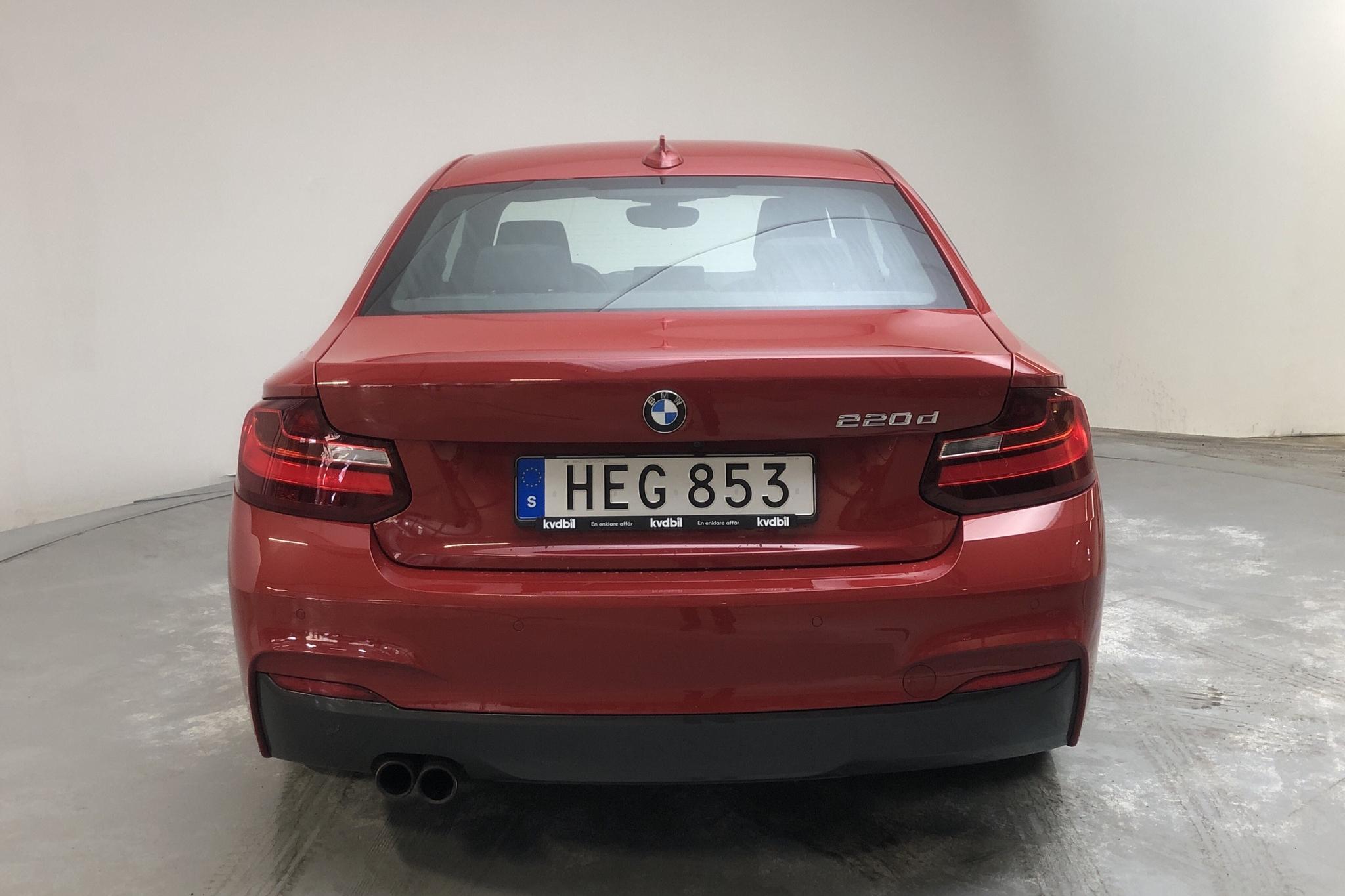 BMW 220d Coupé, F22 (190hk) - 12 377 mil - Automat - röd - 2017