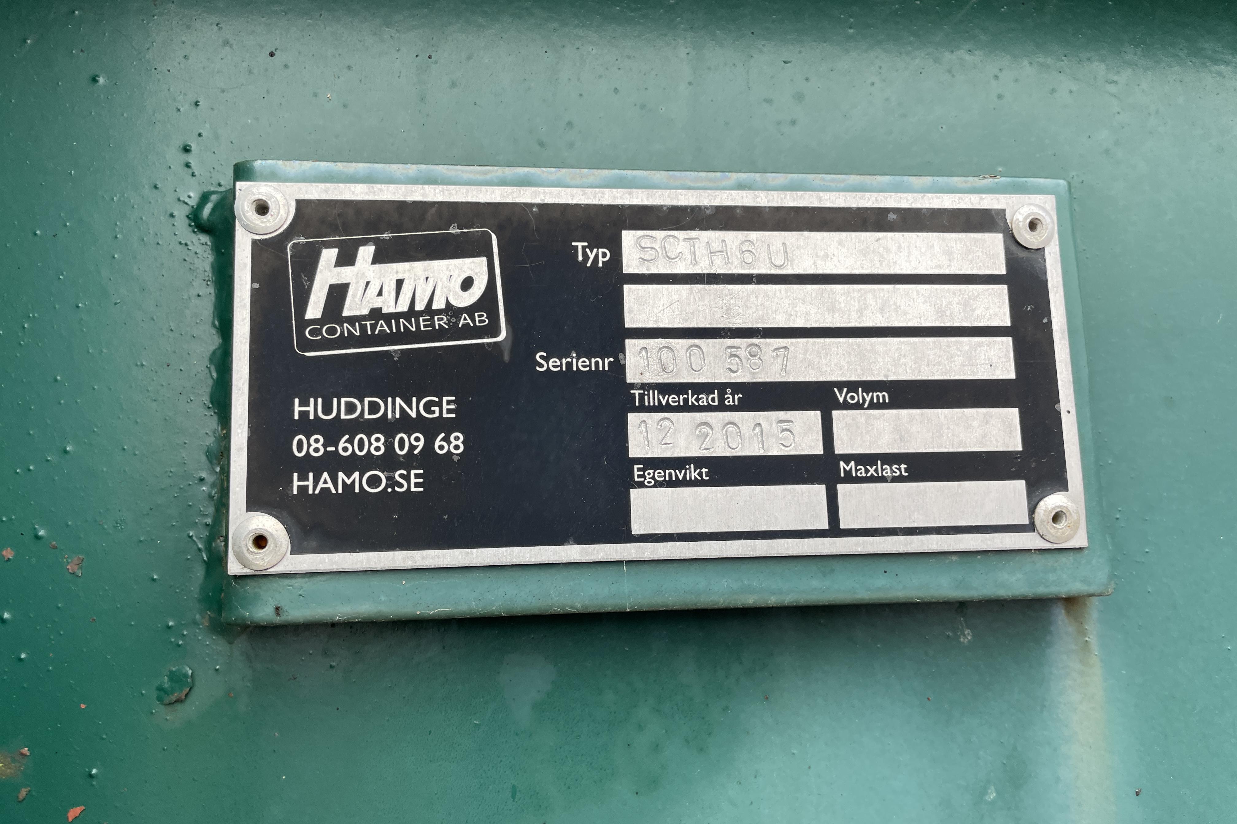 Hamo Sandficka/Container - 0 km - 2015