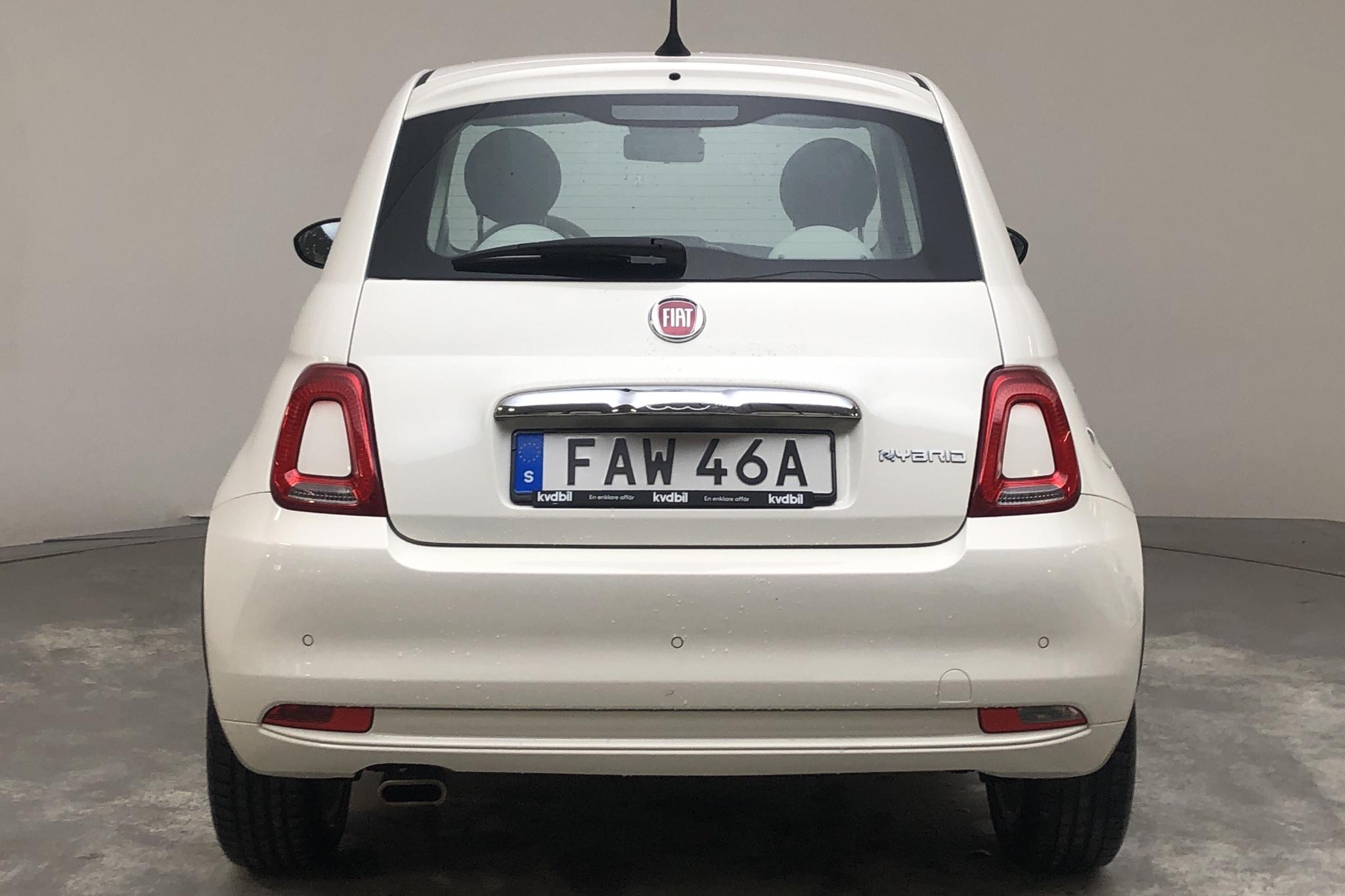 Fiat 500 BSG (70hk) - 6 010 mil - Manuell - vit - 2021