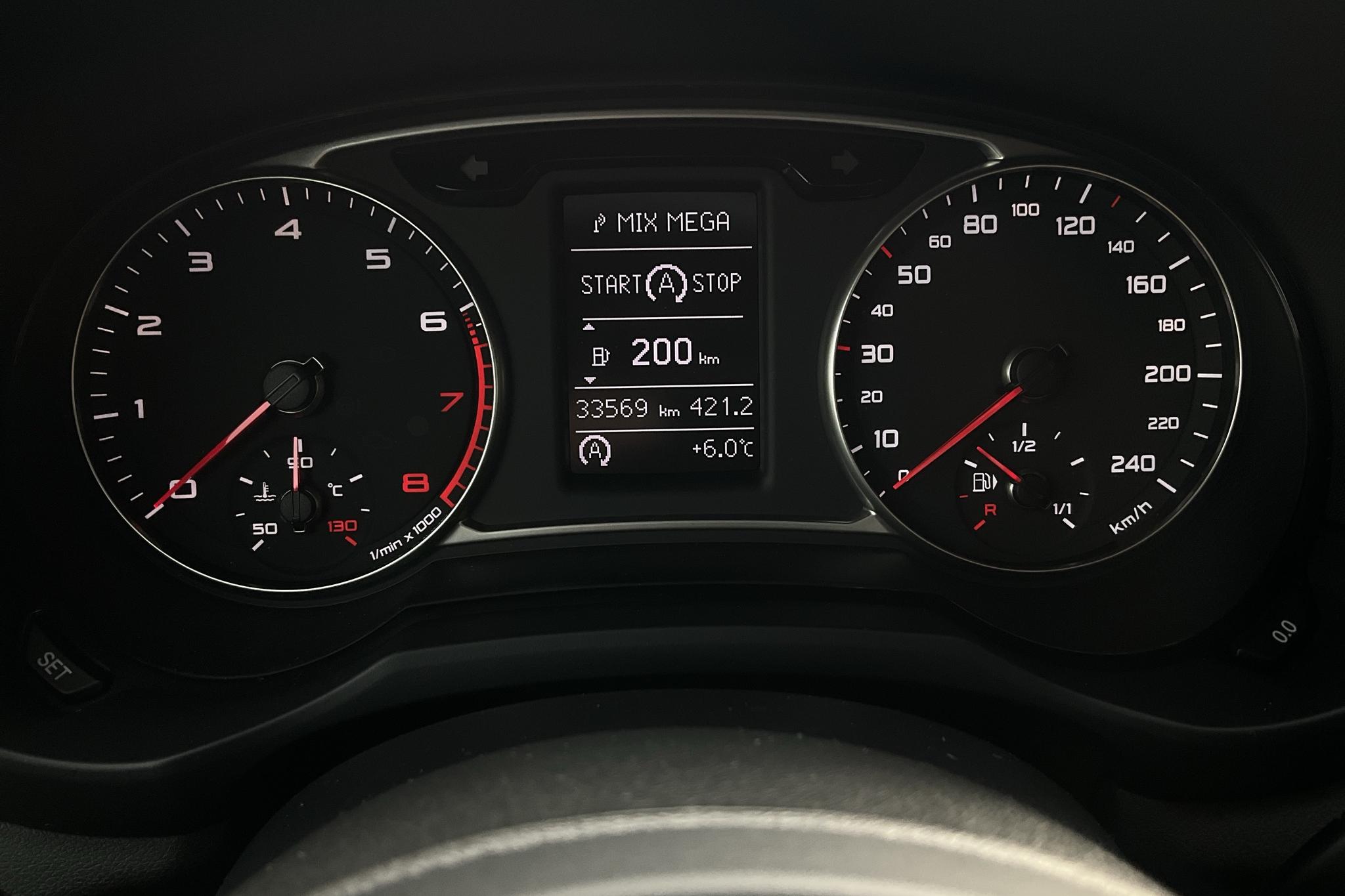 Audi A1 1.4 TFSI Sportback (125hk) - 33 560 km - Automaattinen - punainen - 2018