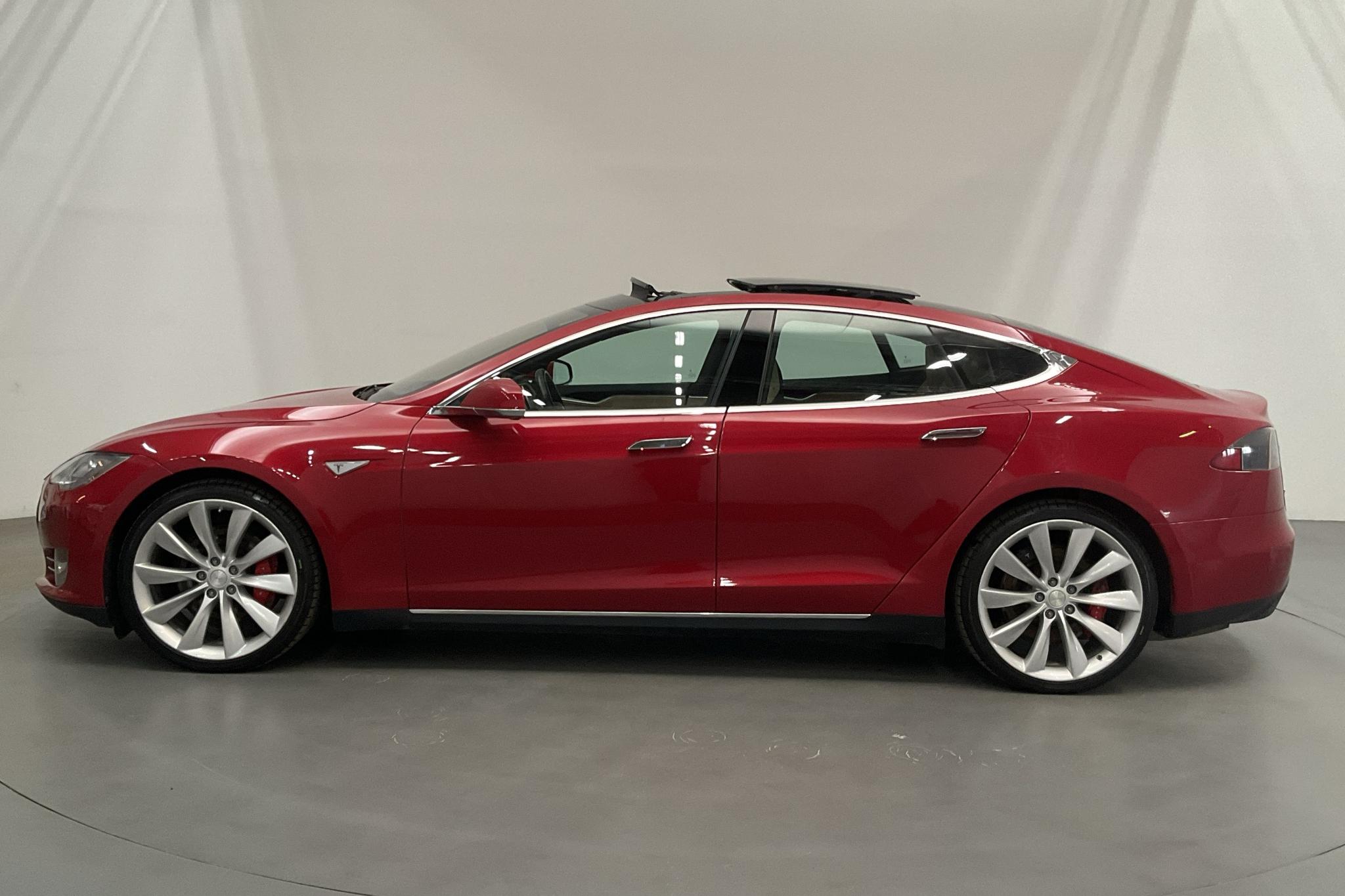 Tesla Model S P85D - 109 900 km - Automatyczna - czerwony - 2015