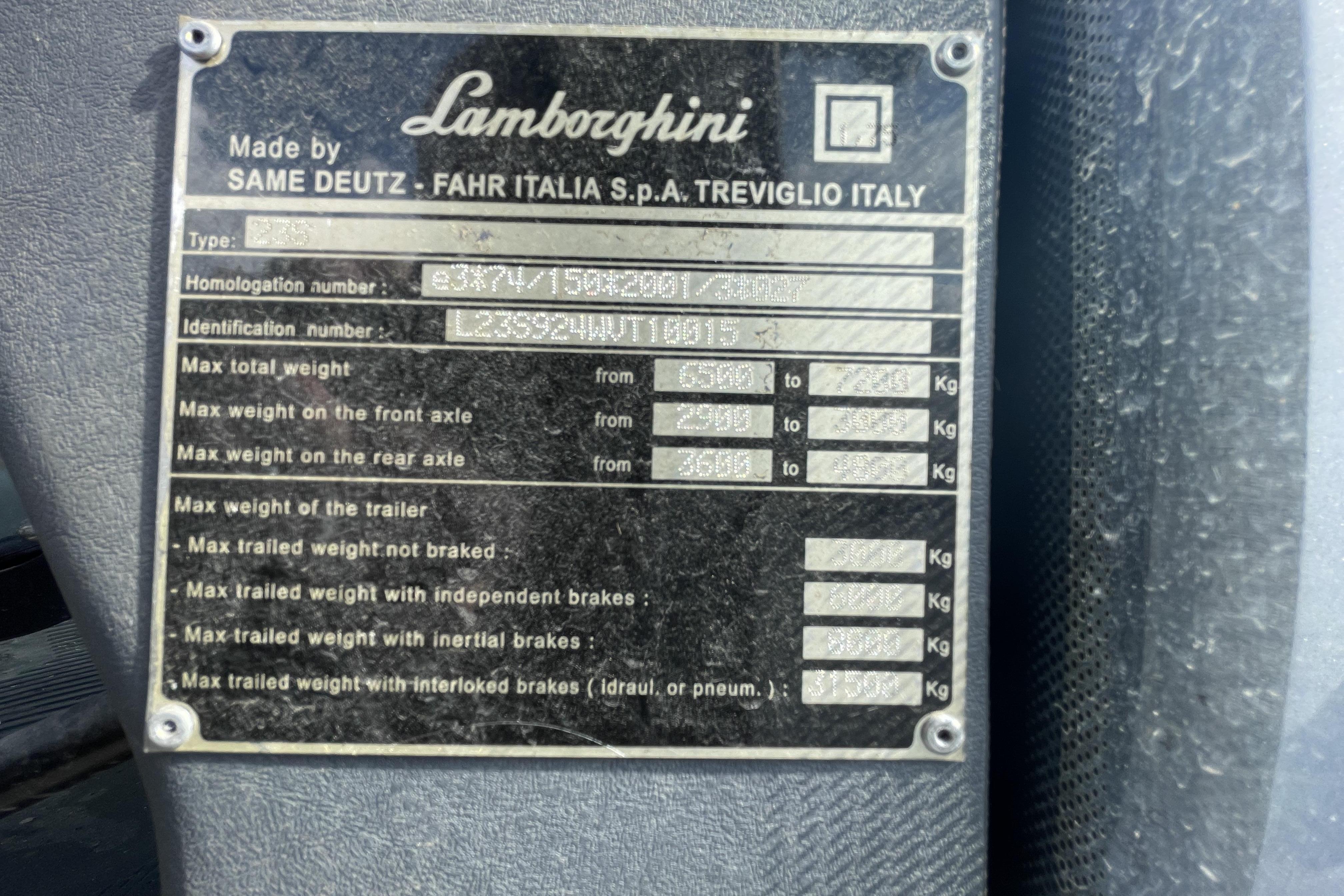 Lamborghini R4.95 DT med vikplog och bogserad sandspridare -  - Manual - silver - 2007