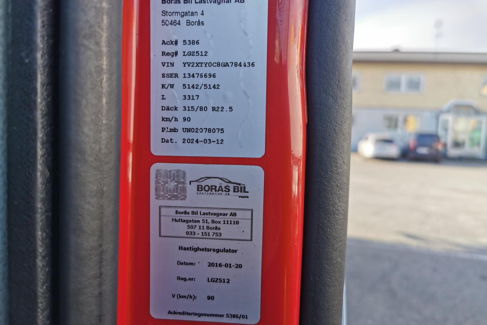 Volvo FMX460 - 249 678 km - Automat - röd - 2015