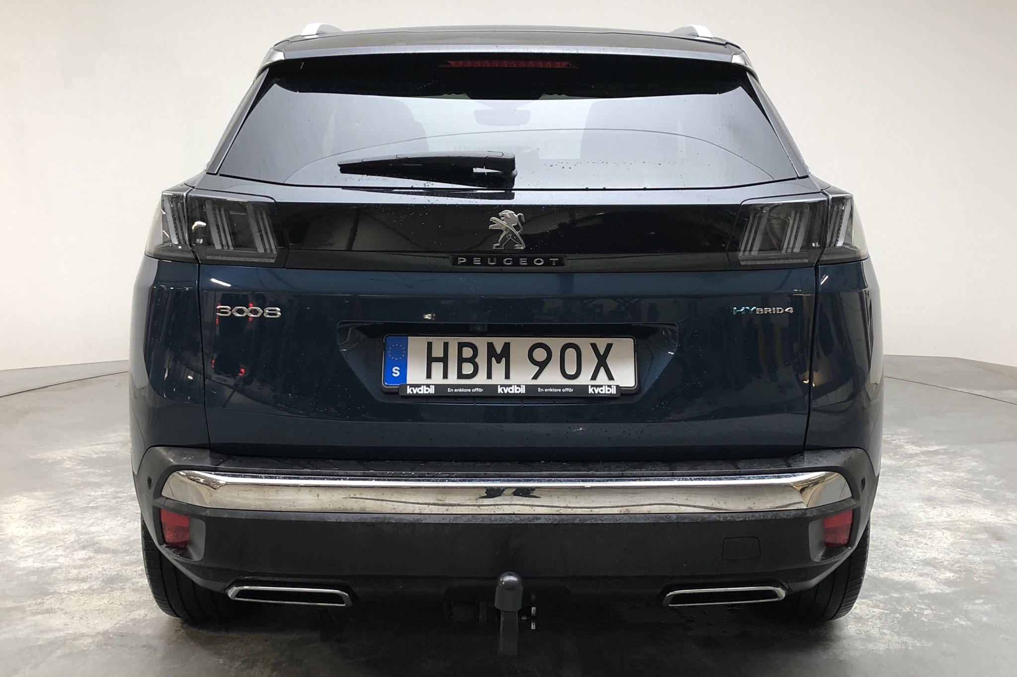 Peugeot 3008 1.6 Plug-in Hybrid 4 (300hk) - 3 008 mil - Automat - blå - 2020