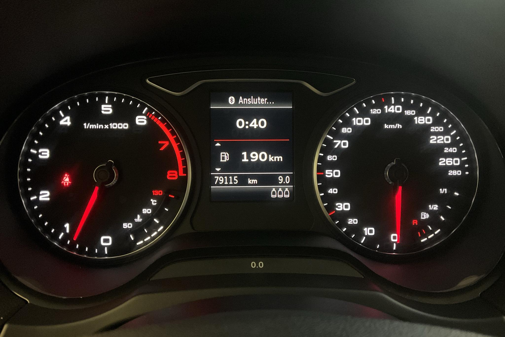 Audi A3 1.2 TFSI Sportback (105hk) - 79 100 km - Manuaalinen - musta - 2014