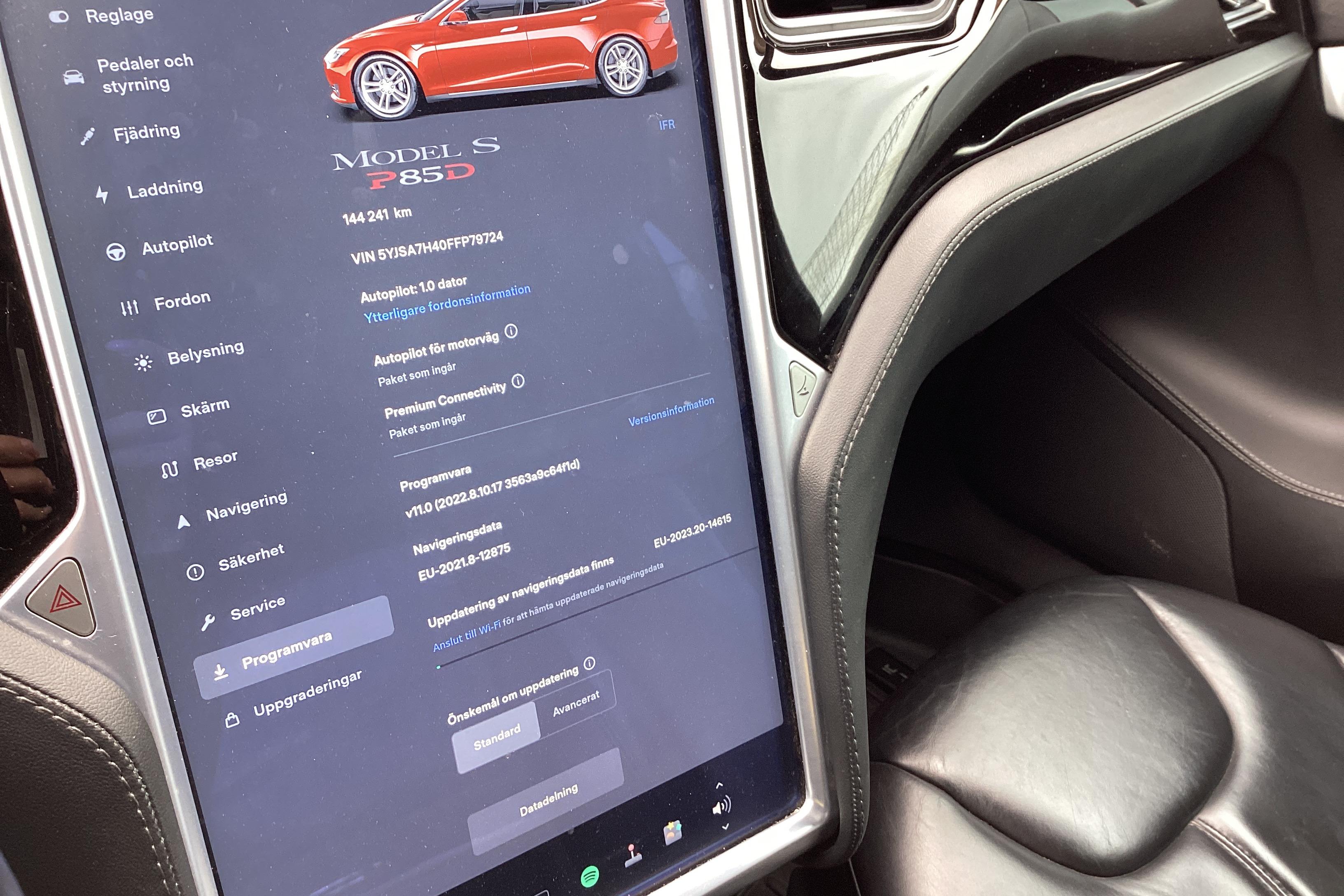 Tesla Model S P85D - 14 424 mil - Automat - röd - 2015