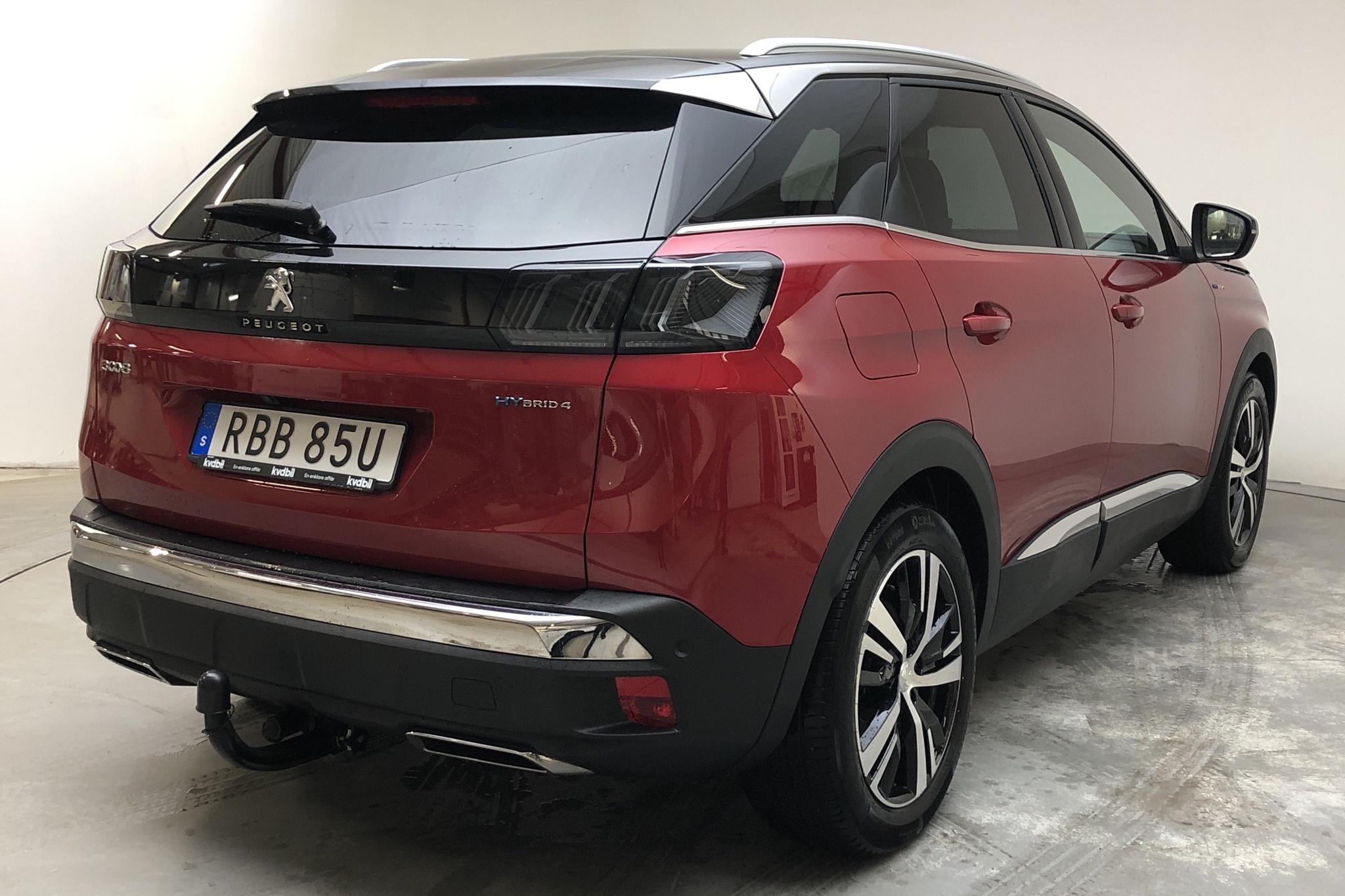 Peugeot 3008 1.6 Plug-in Hybrid 4 (300hk) - 33 530 km - Automatic - red - 2020