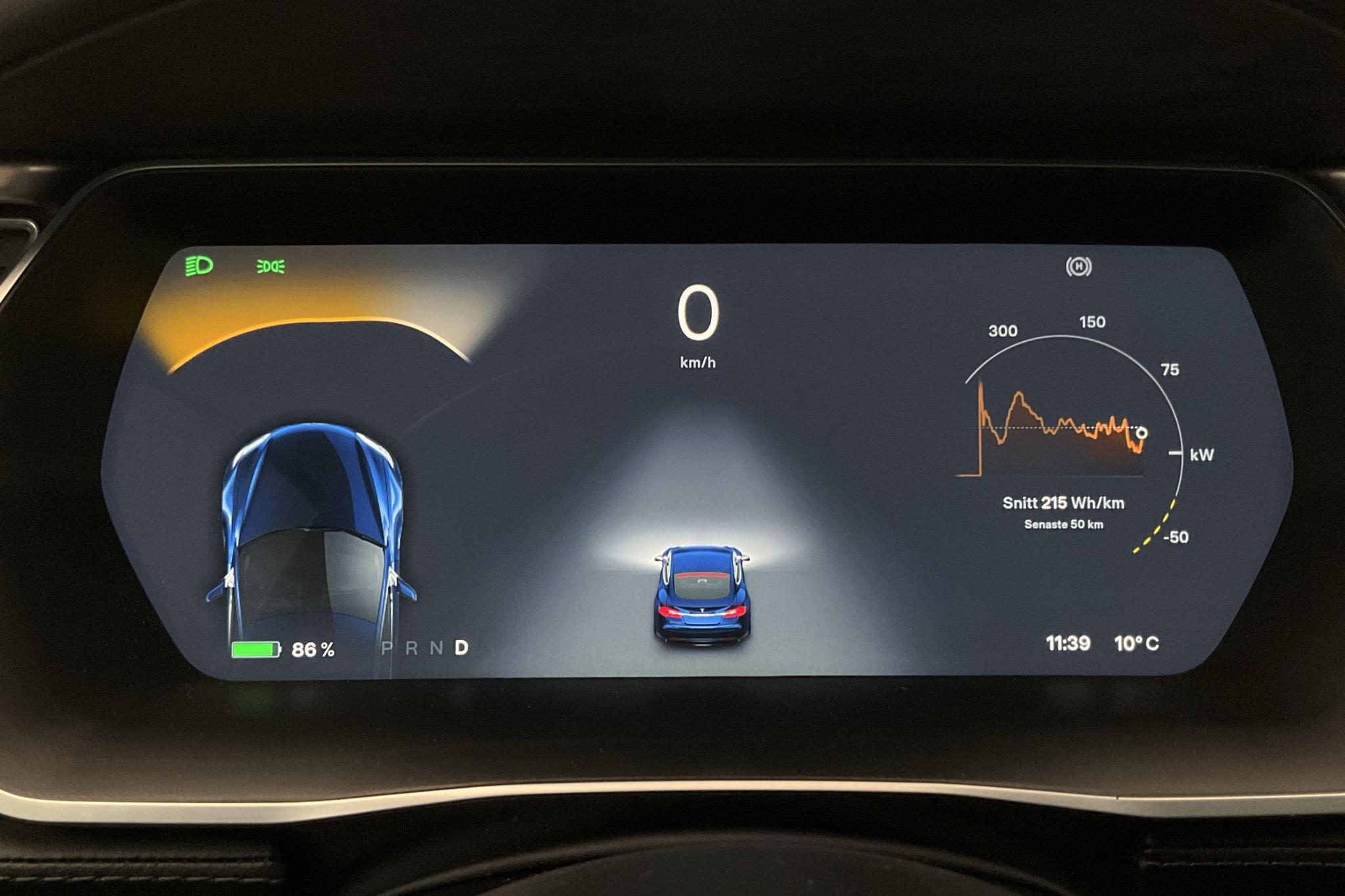 Tesla Model S 85D - 147 970 km - Automatic - blue - 2015