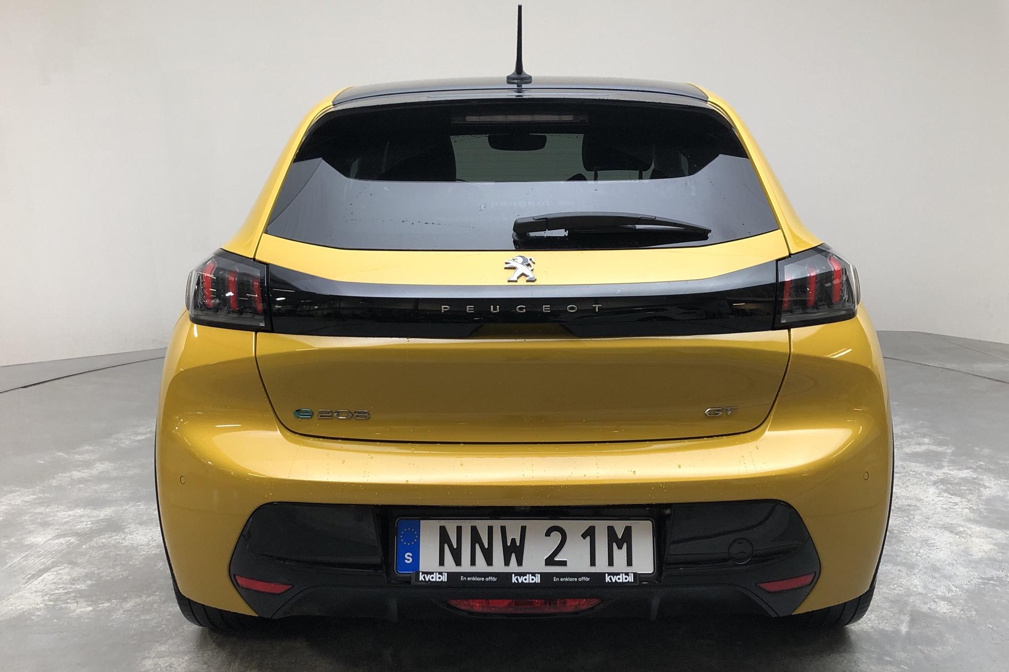Peugeot e-208 50 kWh 5dr (136hk) - 47 500 km - Automatic - yellow - 2021