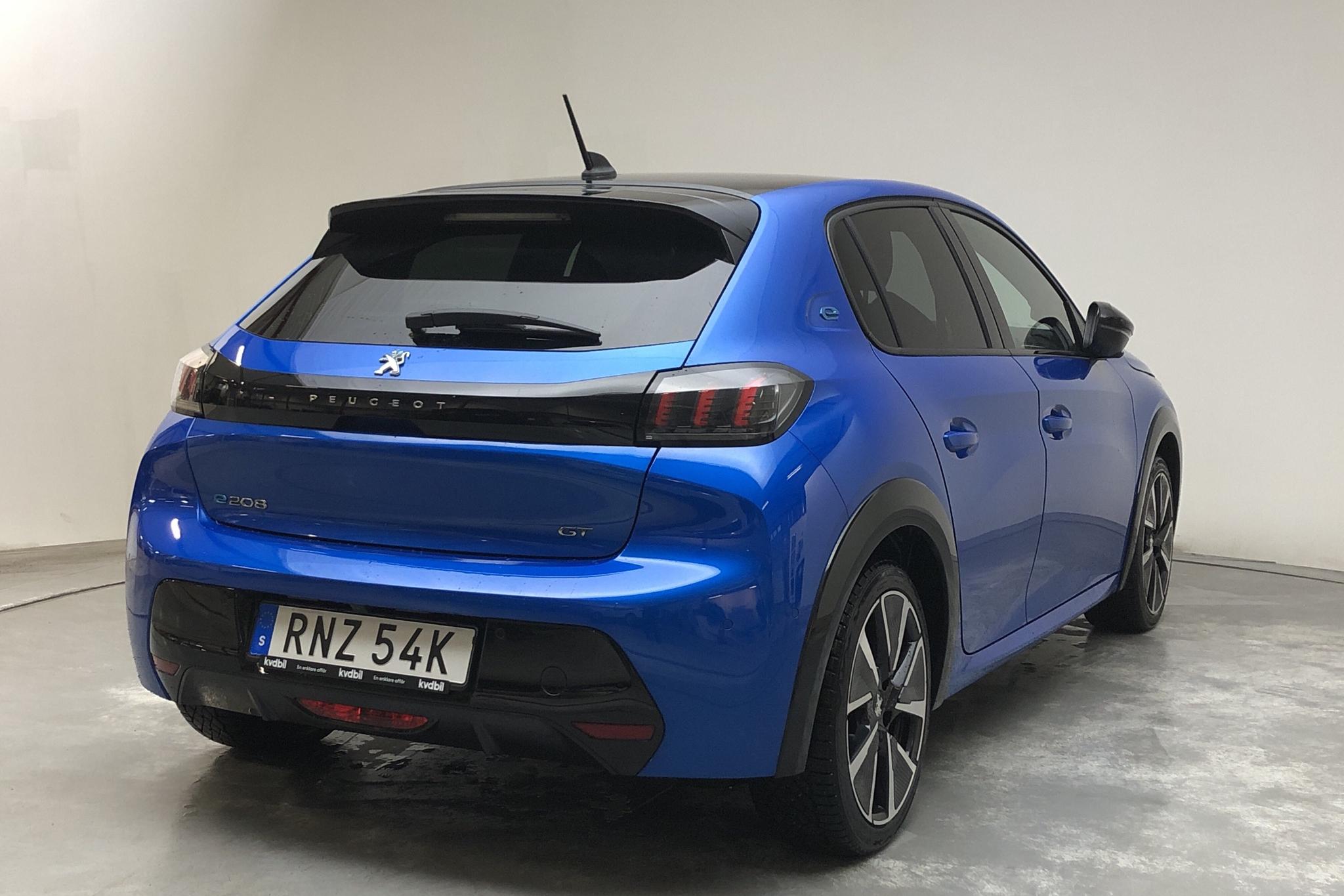 Peugeot e-208 50 kWh 5dr (136hk) - 7 166 mil - Automat - blå - 2021