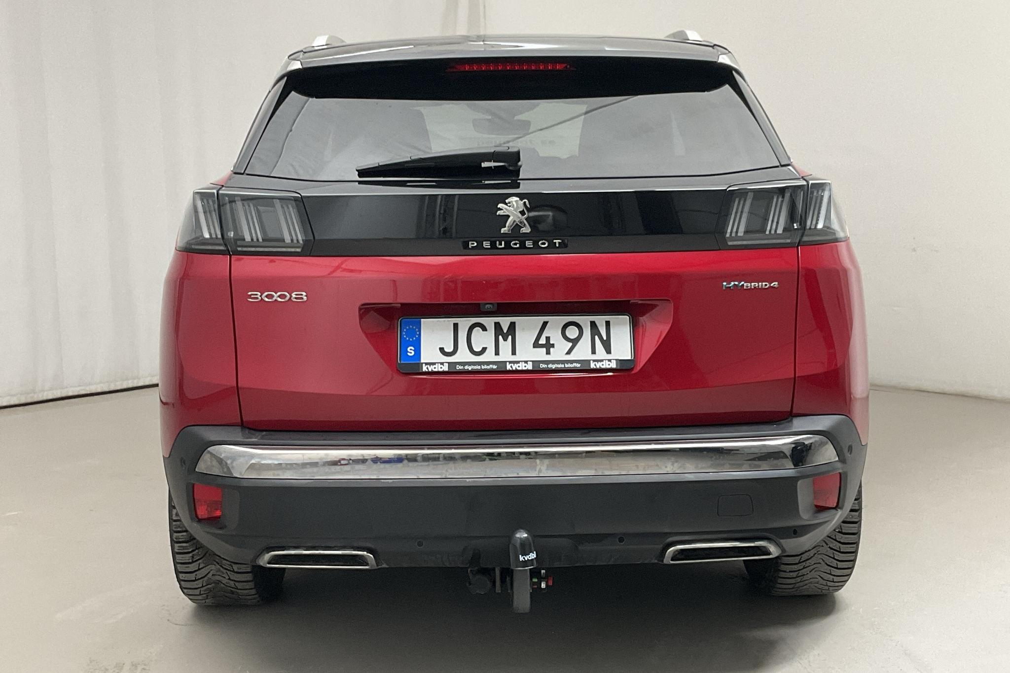 Peugeot 3008 1.6 Plug-in Hybrid 4 (300hk) - 42 910 km - Automatic - red - 2020