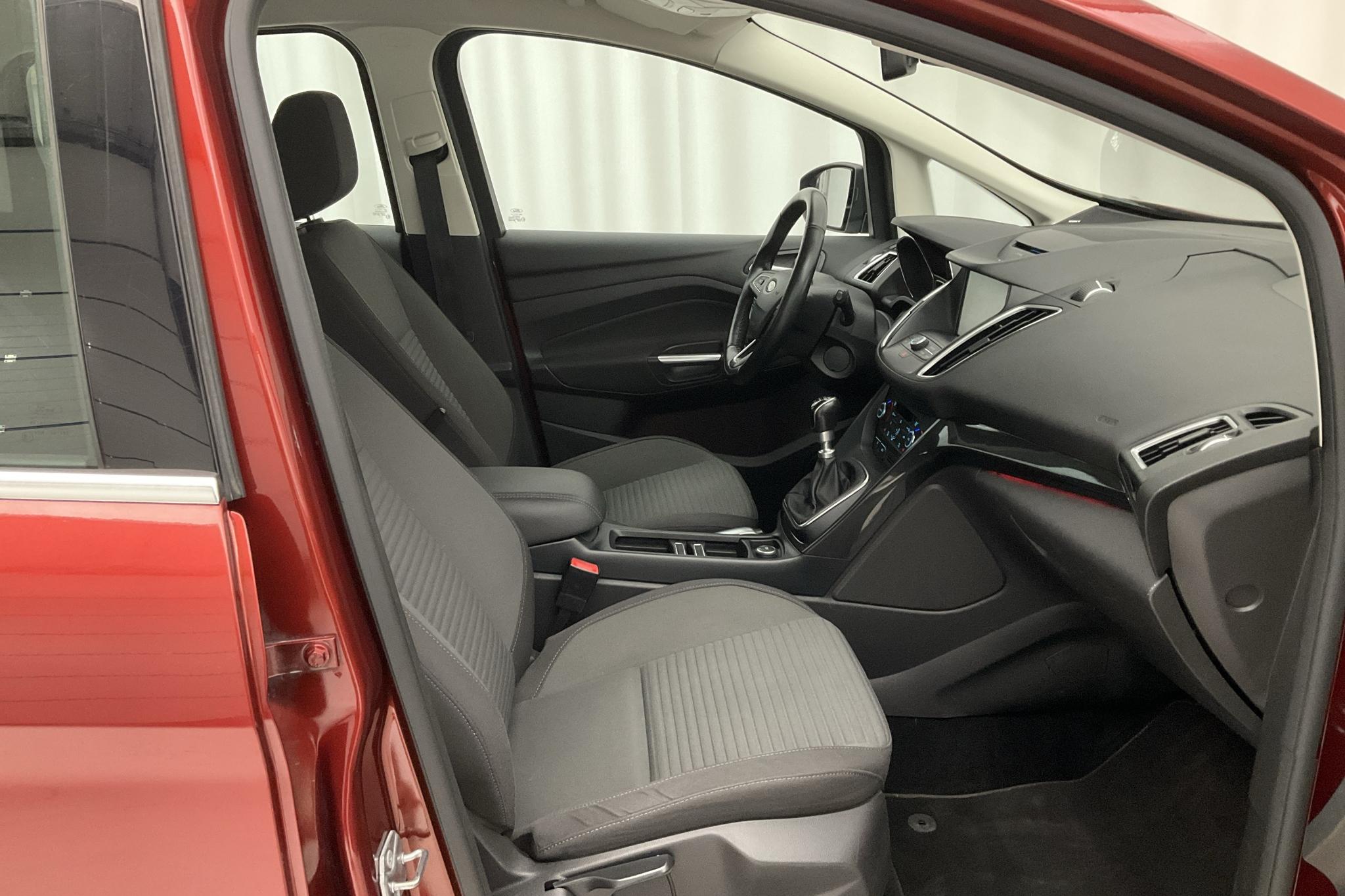 Ford C-MAX 1.0 Ecoboost (125hk) - 140 850 km - Manualna - czerwony - 2015