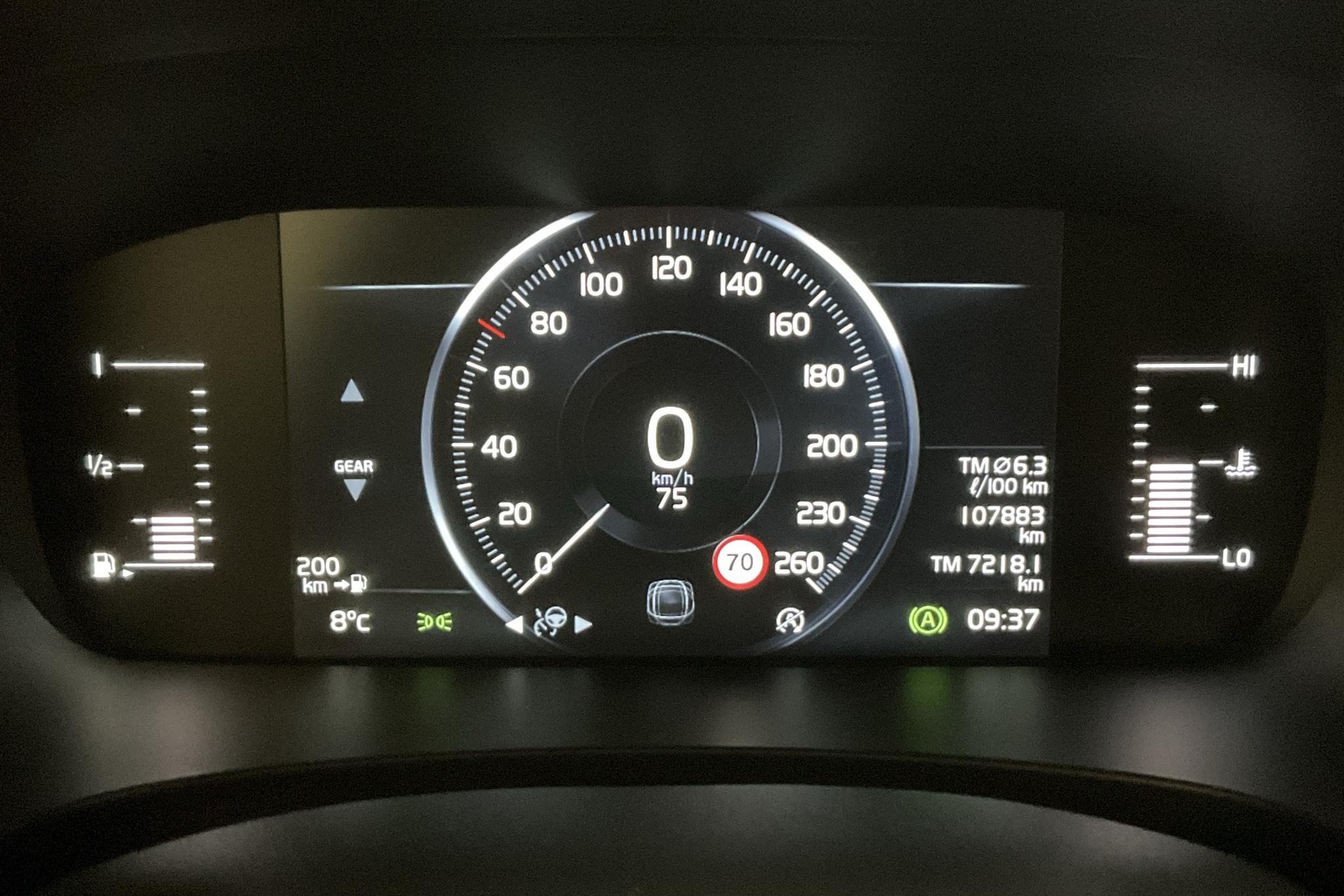 Volvo V90 D3 (150hk) - 107 880 km - Manual - black - 2018