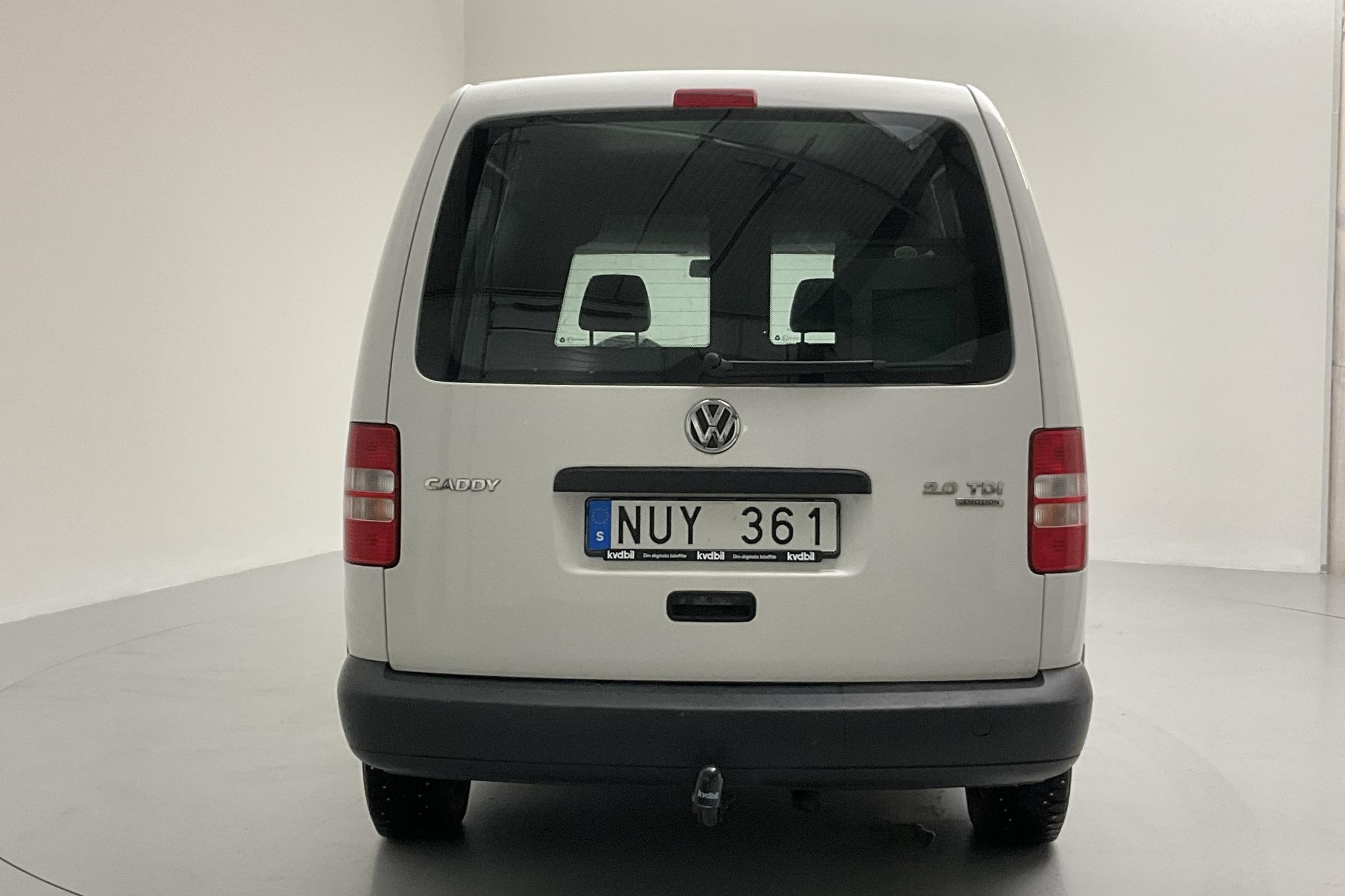 VW Caddy 2.0 TDI Maxi Skåp 4-motion (110hk) - 13 761 mil - Manuell - vit - 2013