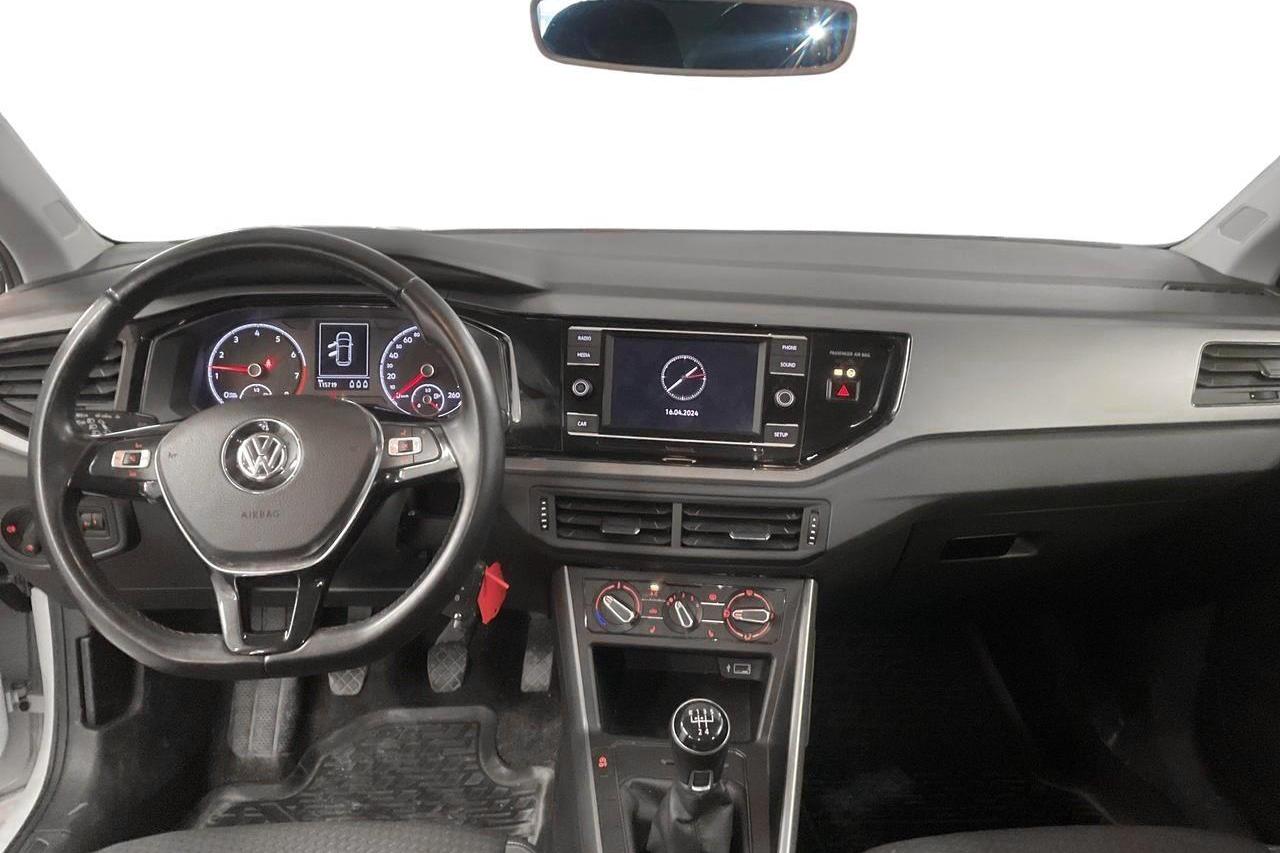 VW Polo 1.0 TGI 5dr (90hk) - 115 720 km - Manual - white - 2018